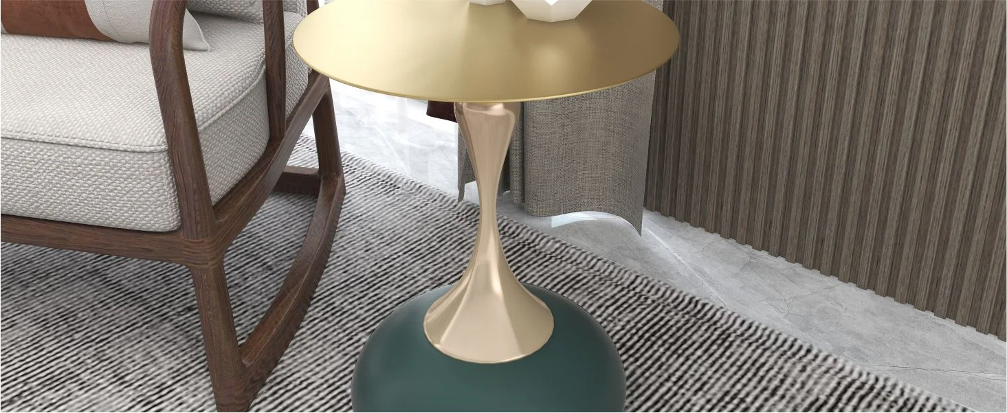 Savoy Collection Modern End Table In Green