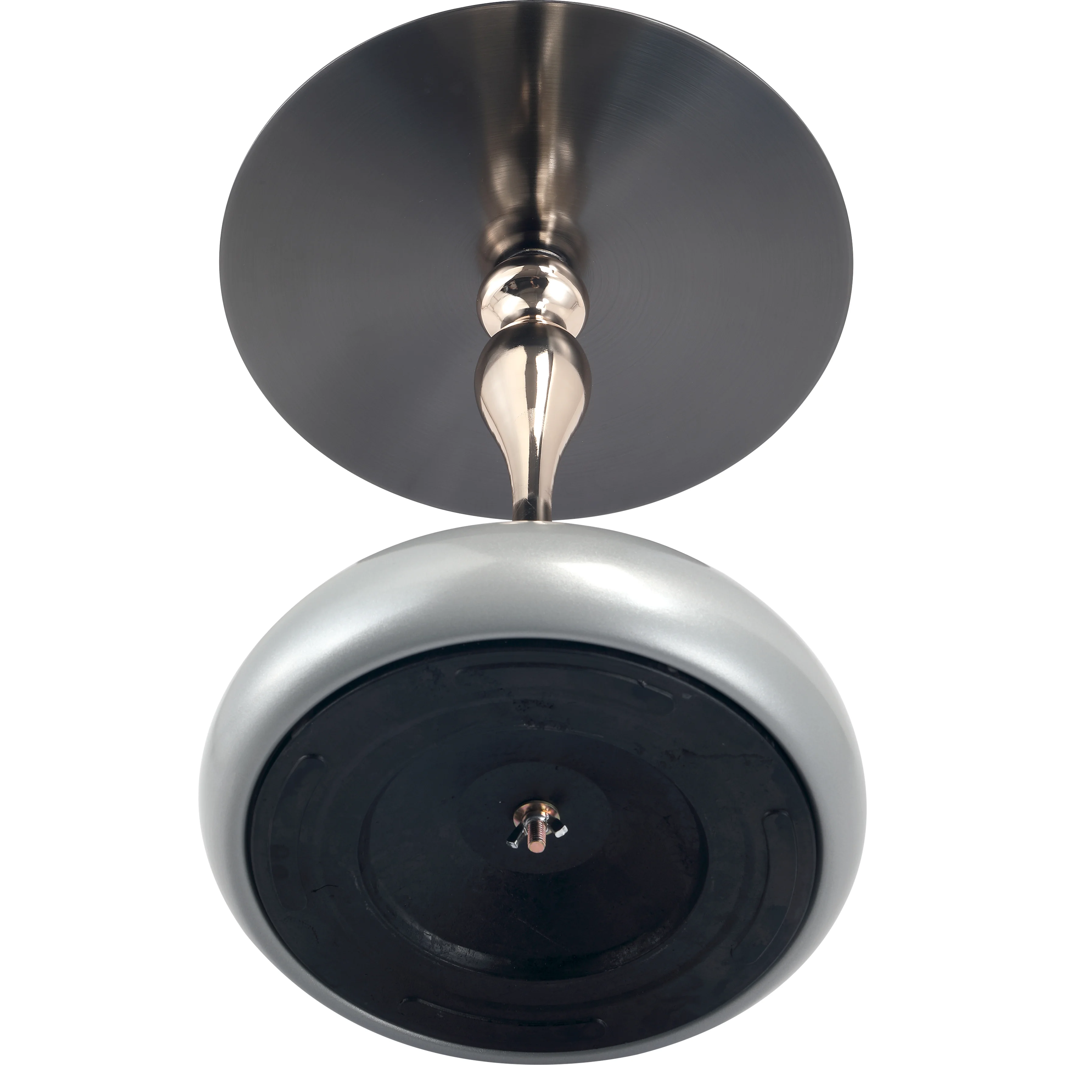 Savoy Collection Modern End Table In Silver