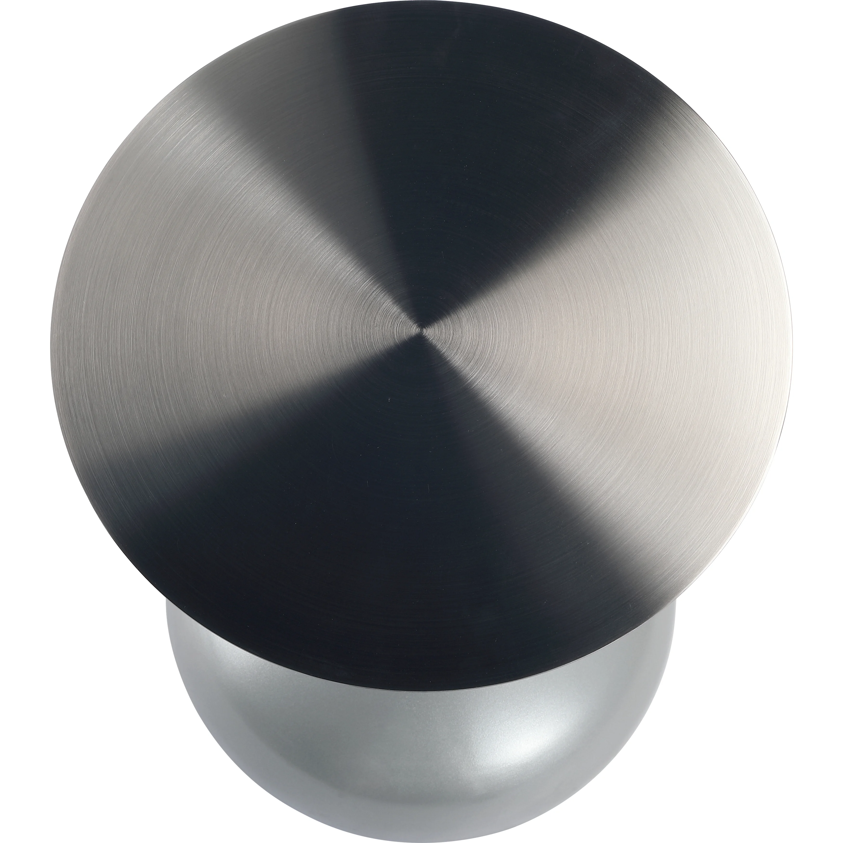 Savoy Collection Modern End Table In Silver