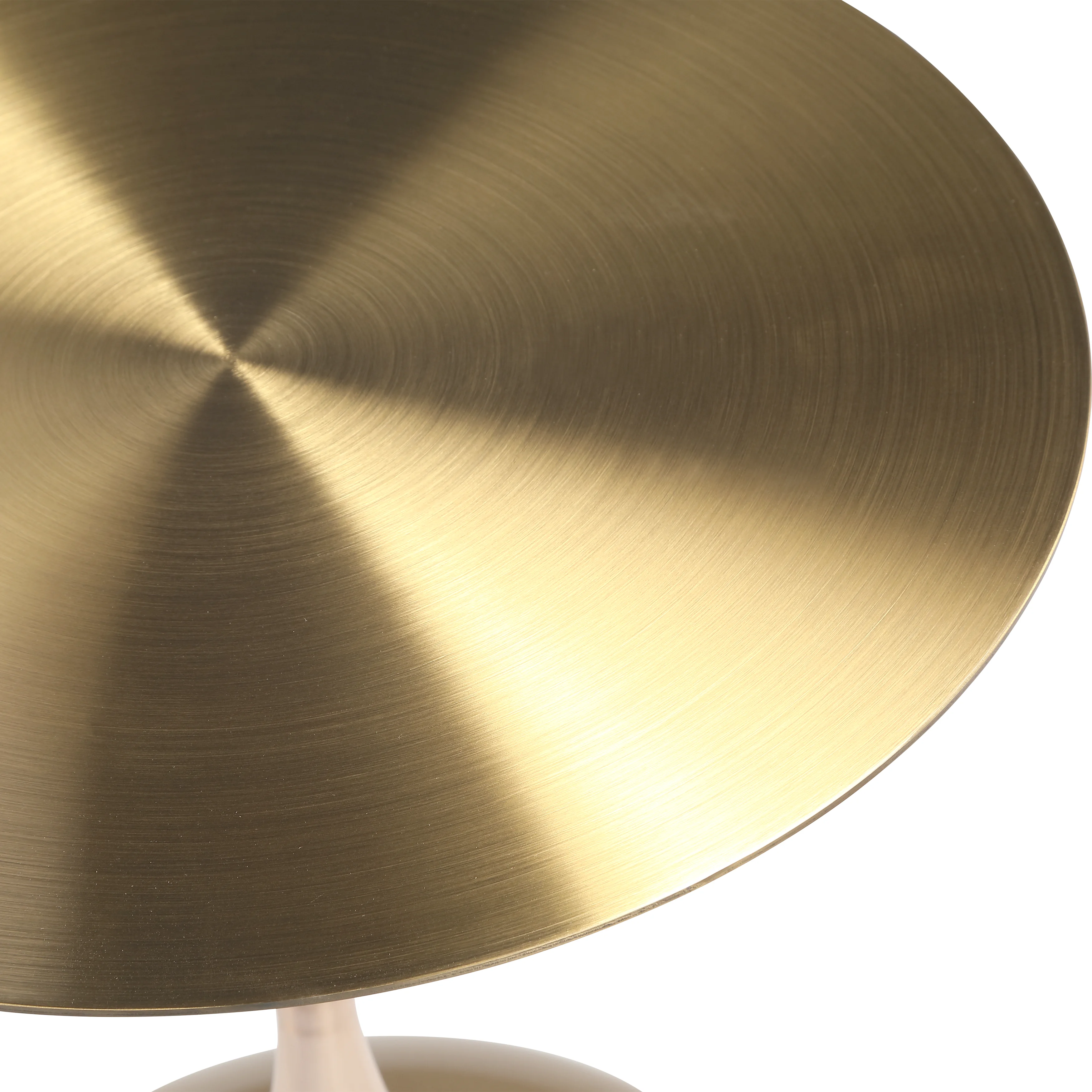 Savoy Collection Modern End Table In Gold With Gold Top