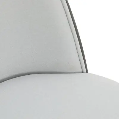 Verve 5-Piece Dining Set with 36" Round MDF Top Table and 4 Velvet Dining Side Chairs in Black/Platinum Blue