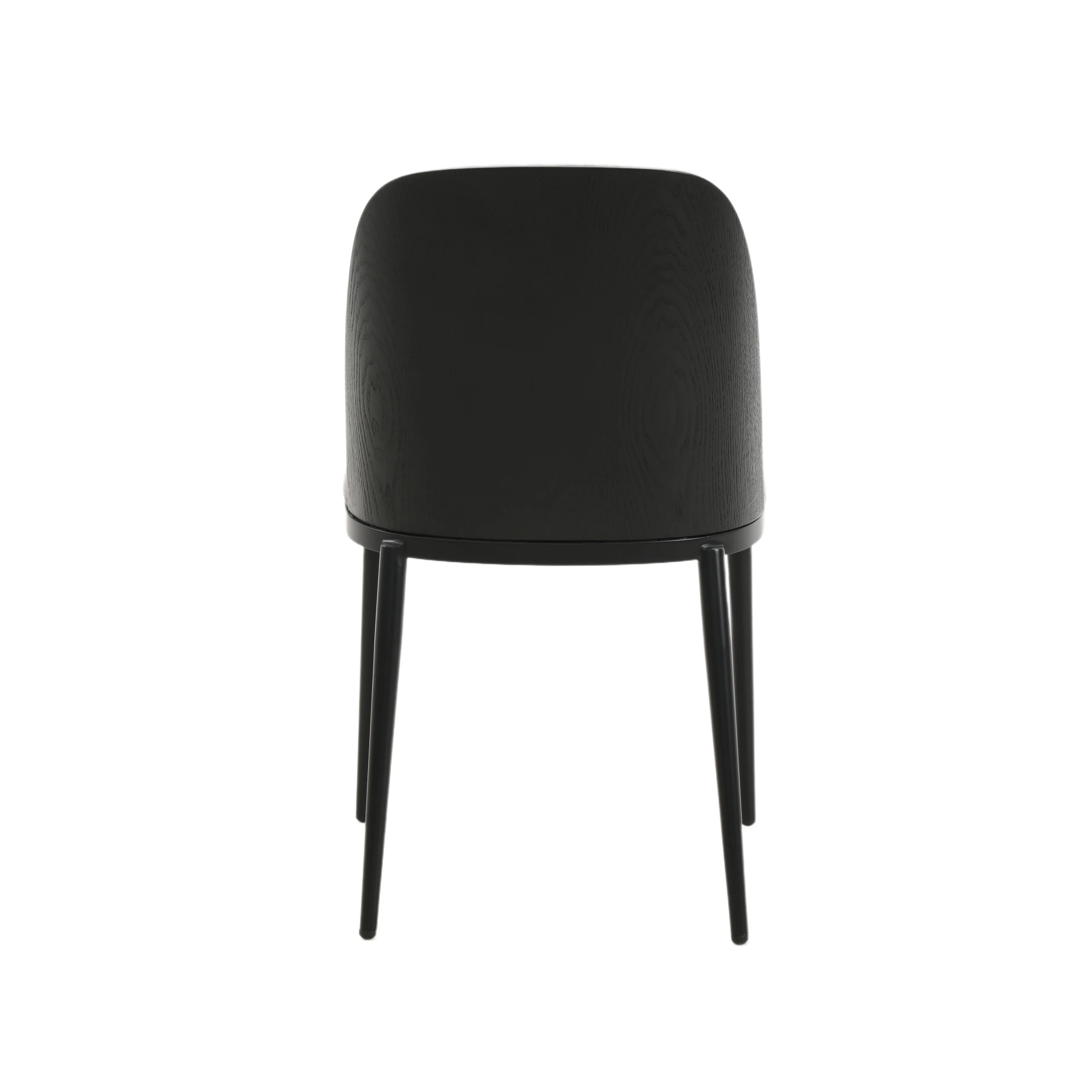 Tule Mid-Century Modern Dining Side Chair with Fabric Seat and Powder-Coated Steel Frame for Kitchen and Dining Room