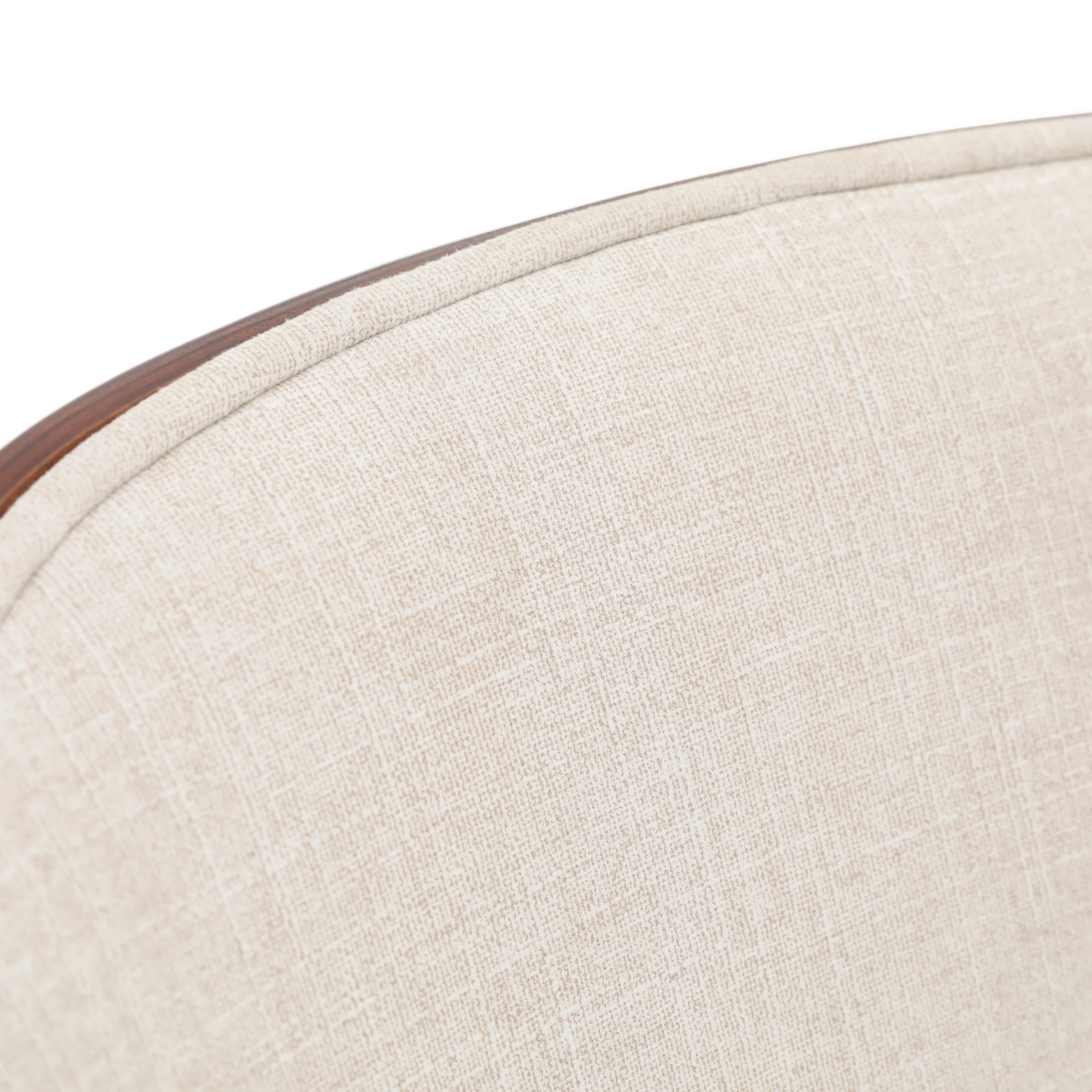 Ravenna 6-Piece Dining Set with 63" Rectangular Dining Table in Natural Wood MDF and 5 Velvet Dining Side Chair in Walnut/Beige