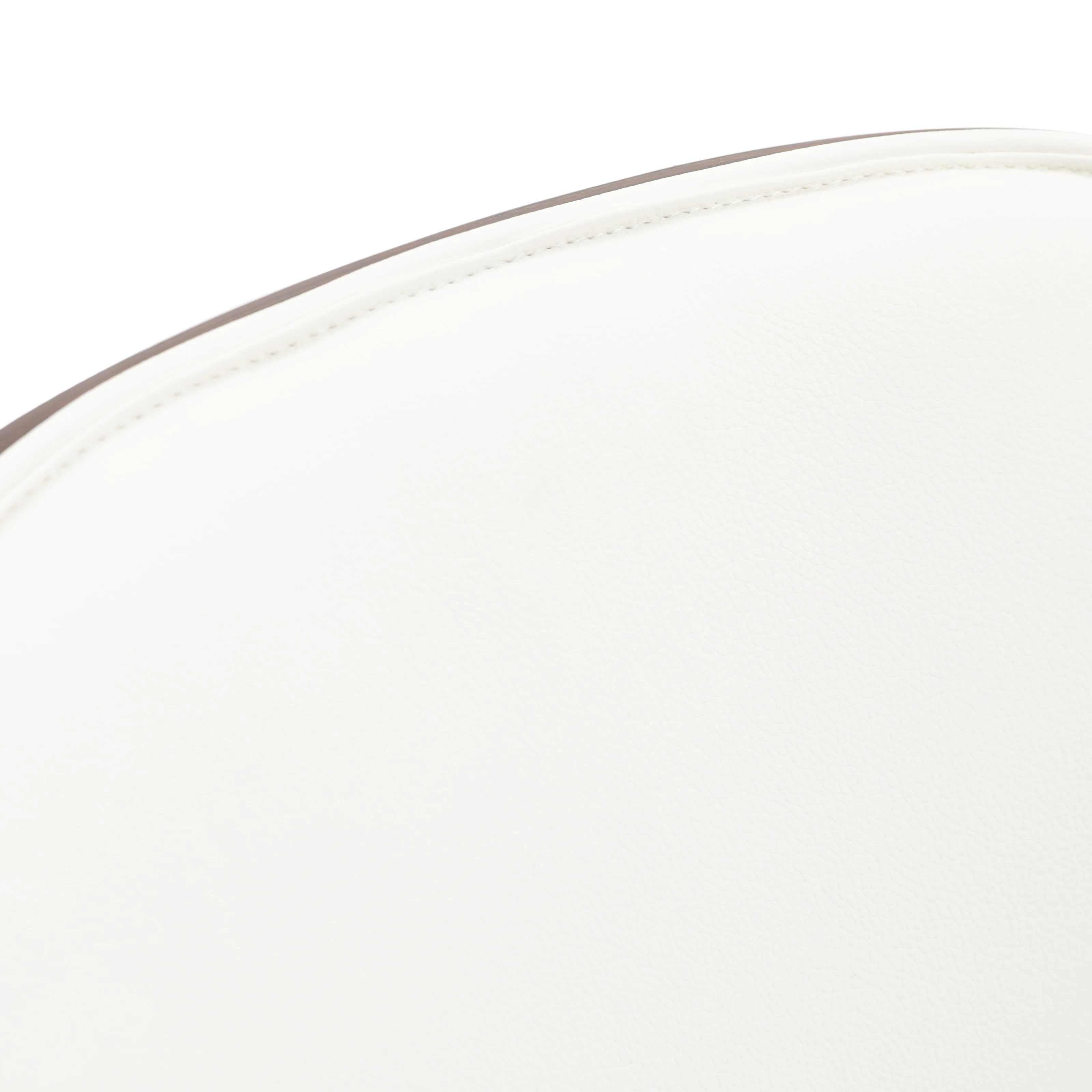 Zayle 7-Piece Dining Set with 55" Rectangular Dining Table in White Grey Sintered Stone Top and 6 Leather Dining Side Chair in Walnut/White