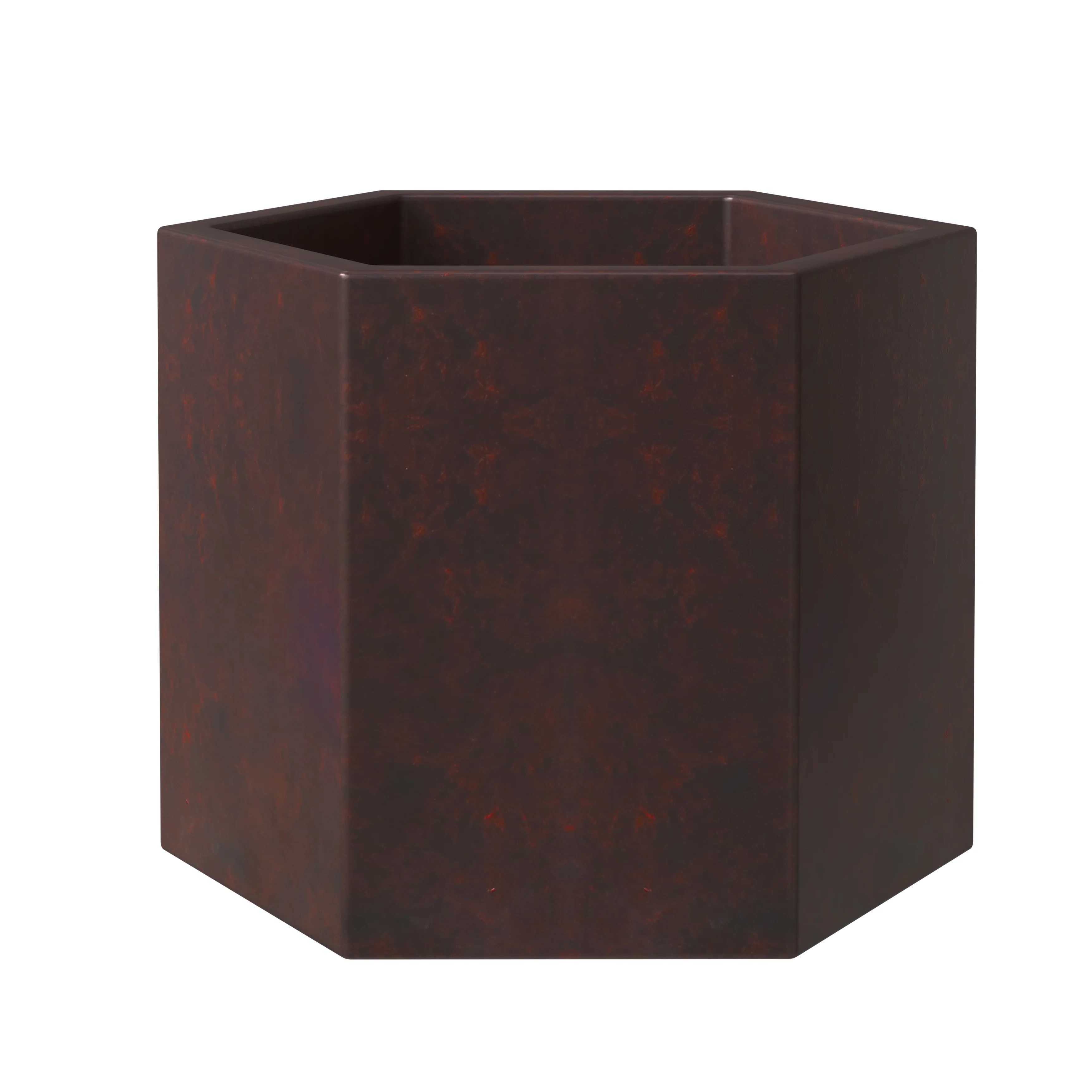 Thicket Series Poly Stone Planter in Brown 11 High