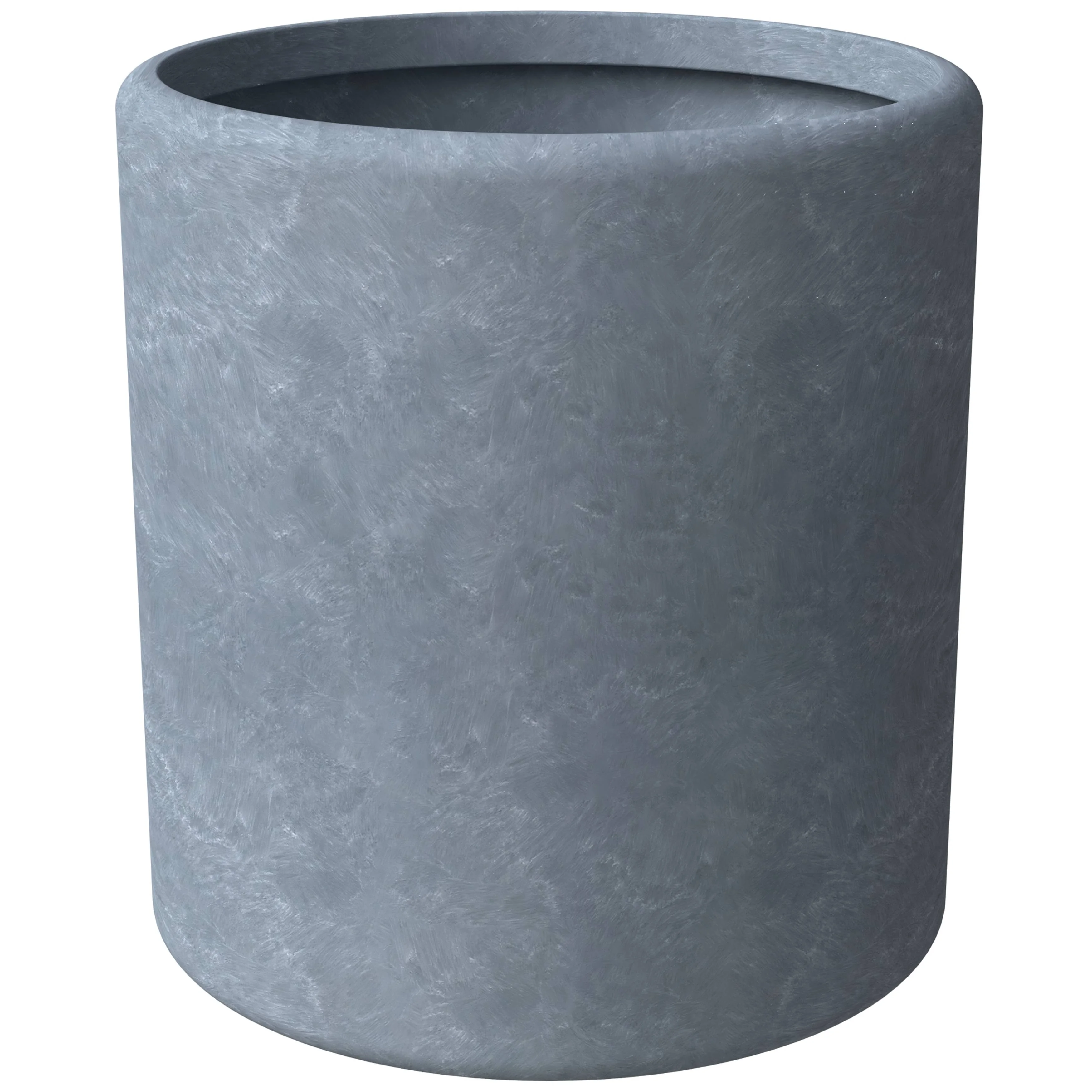 Tundra Series Poly Stone Planter Set in Aged Concrete
