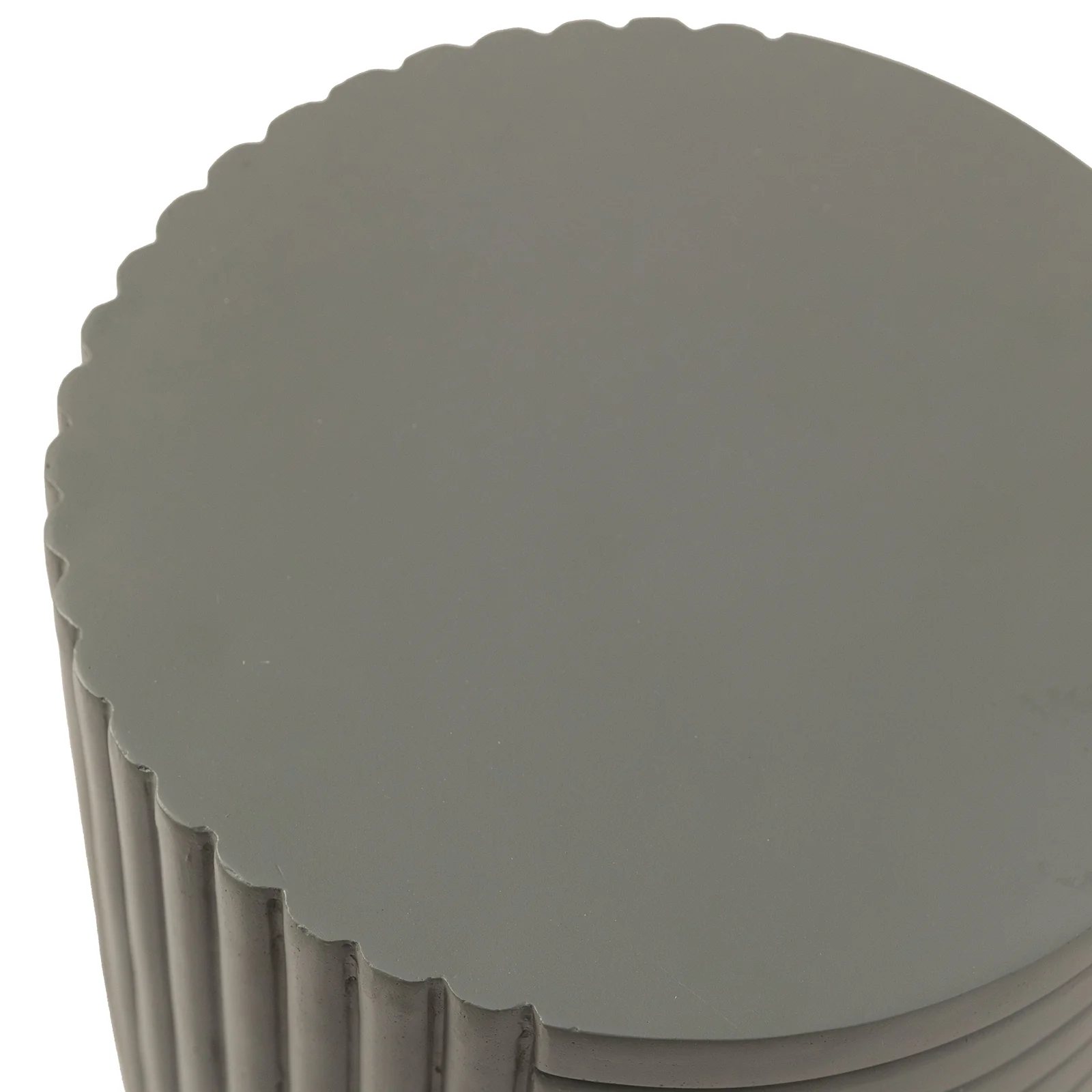 Modern Side End Table Trove Series In Green Grey