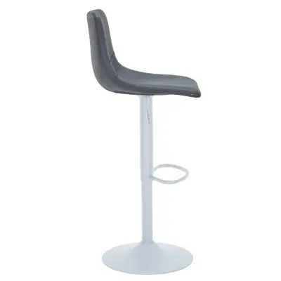 Tilbury - Bar stool - White Base with Charcoal Black Seat