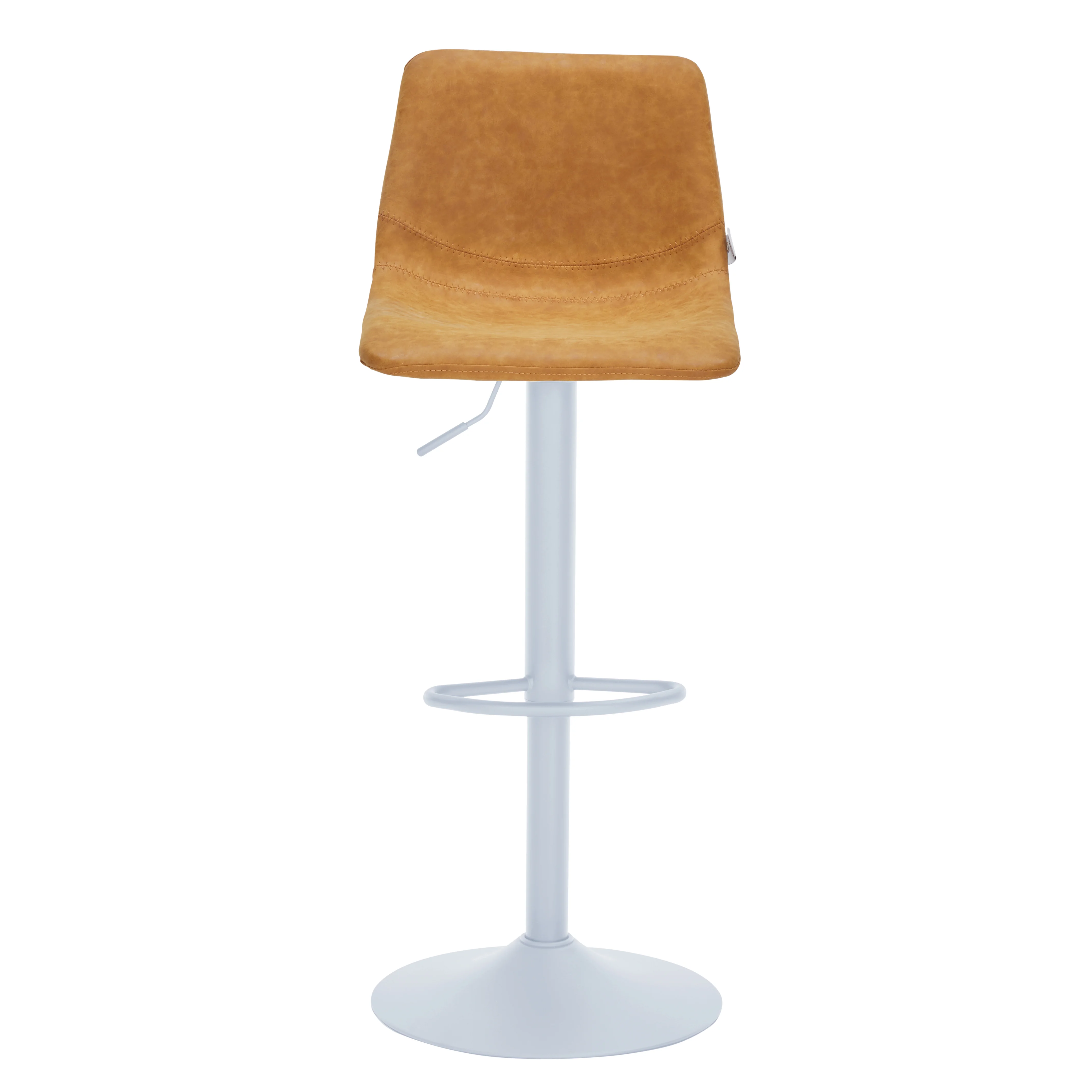 Tilbury - Bar stool White Base- Light Brown Set of 2