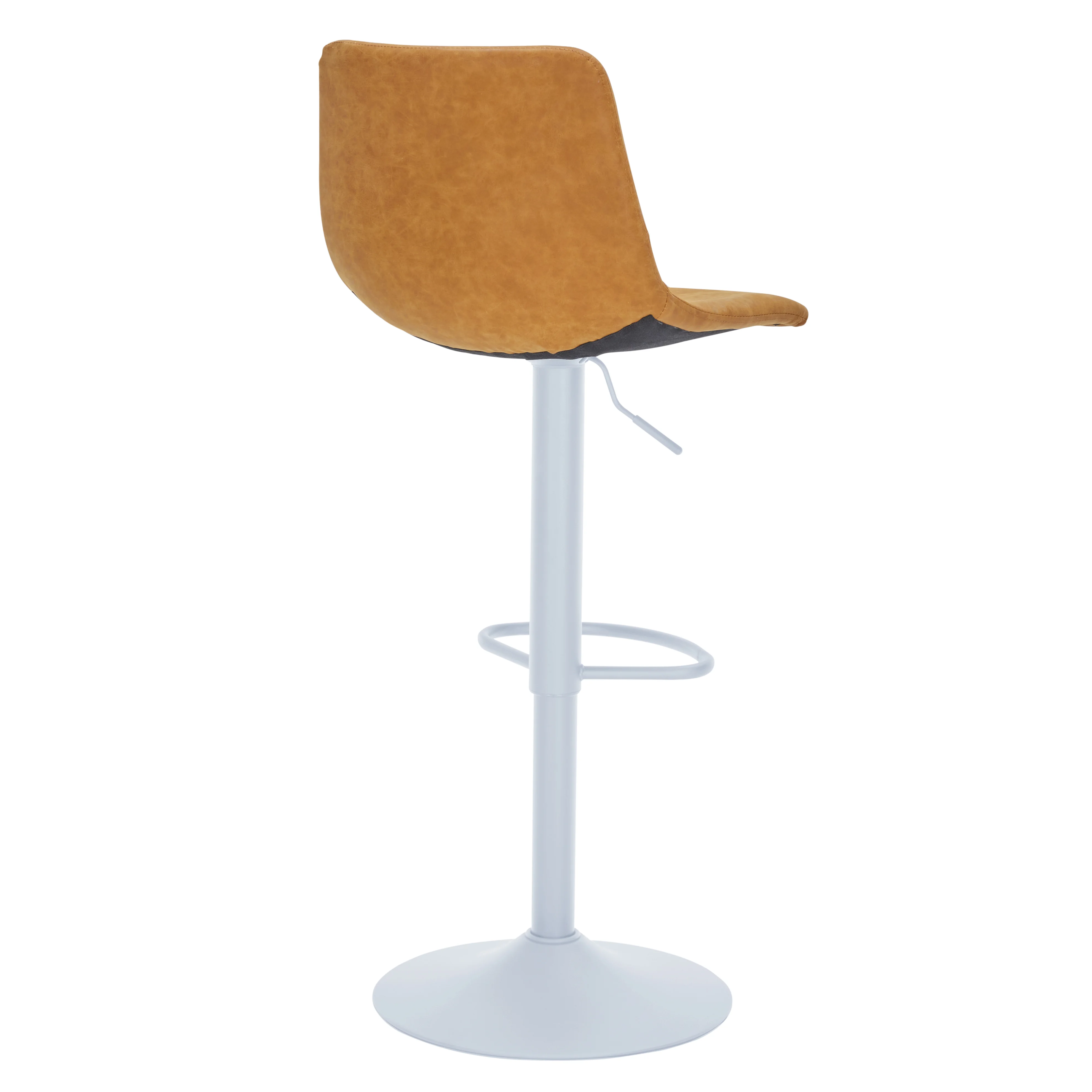Tilbury - Bar stool White Base- Light Brown Set of 2