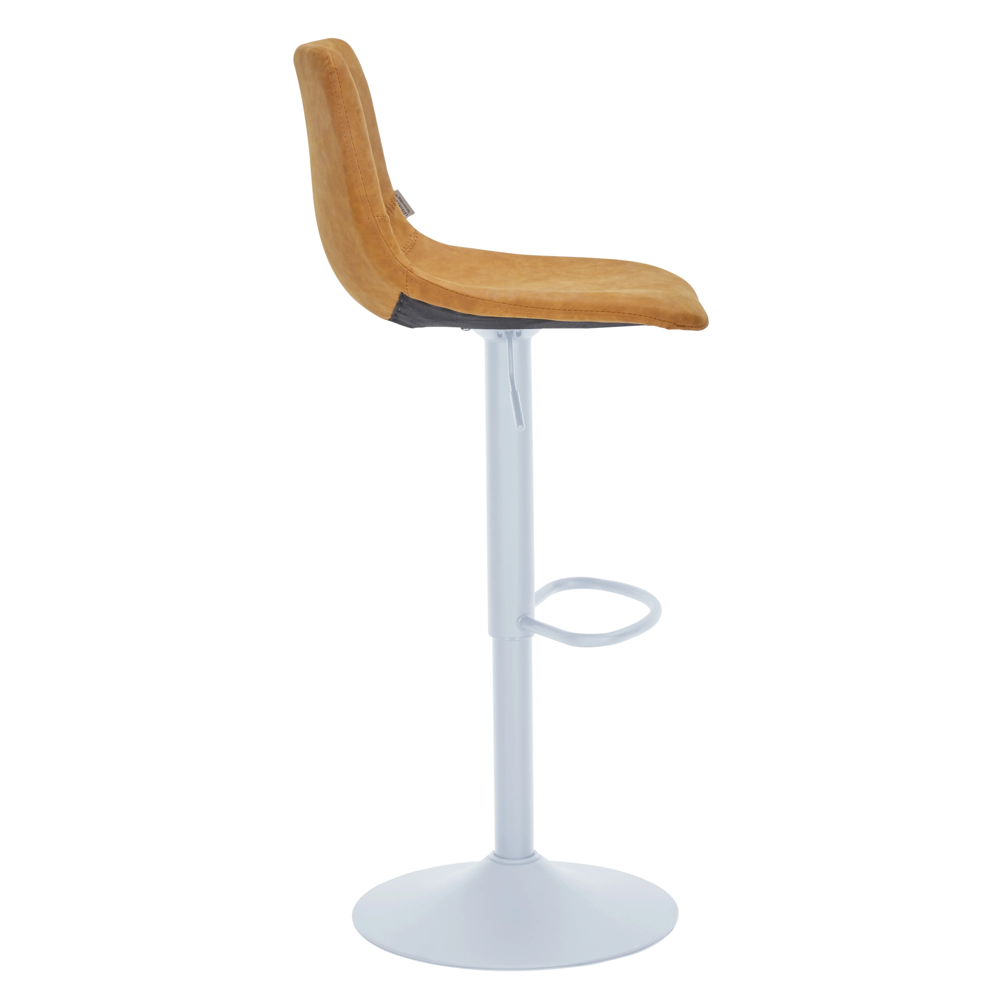 Tilbury - Bar stool White Base- Light Brown Set of 2