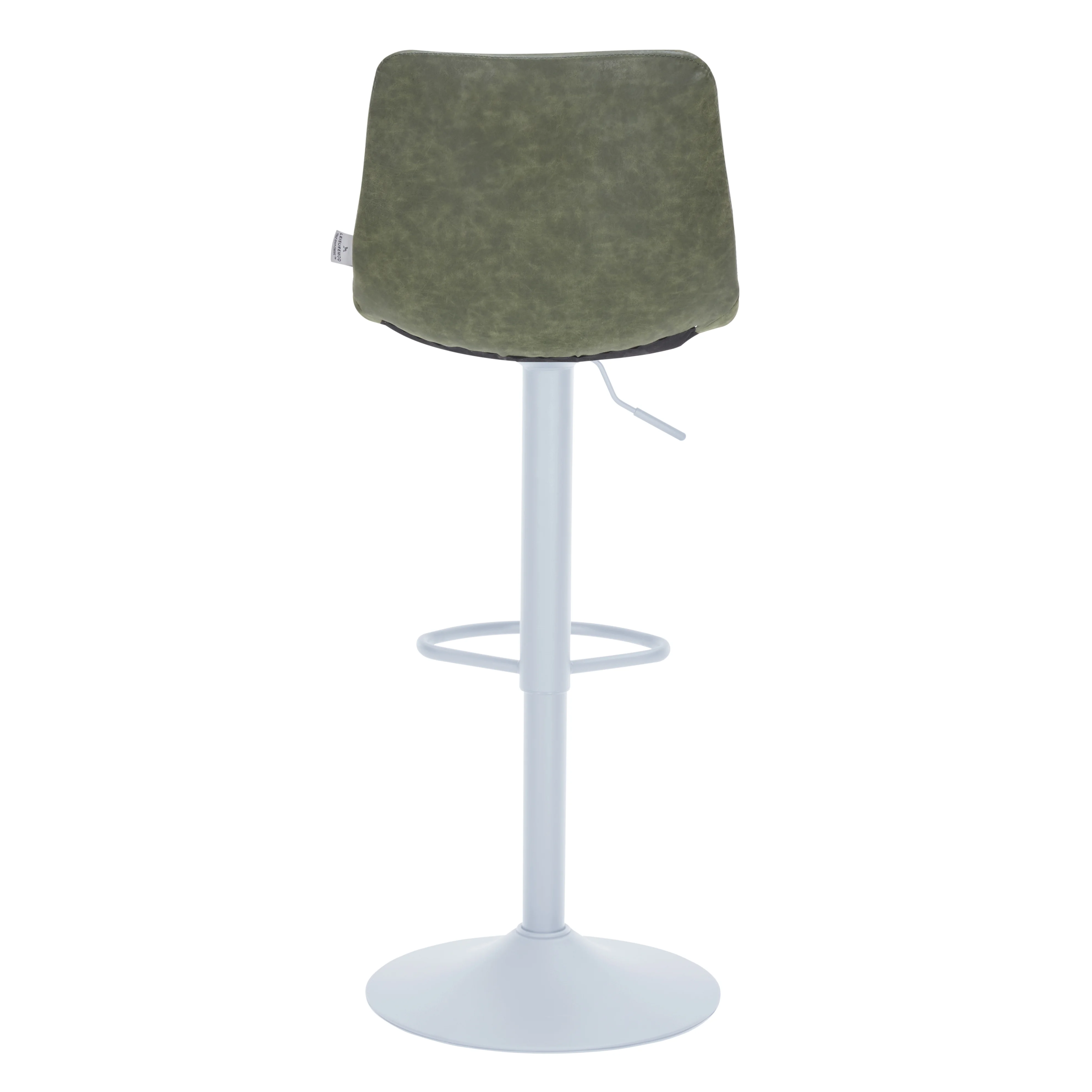 Tilbury - Bar stool - White Base-Olive Green