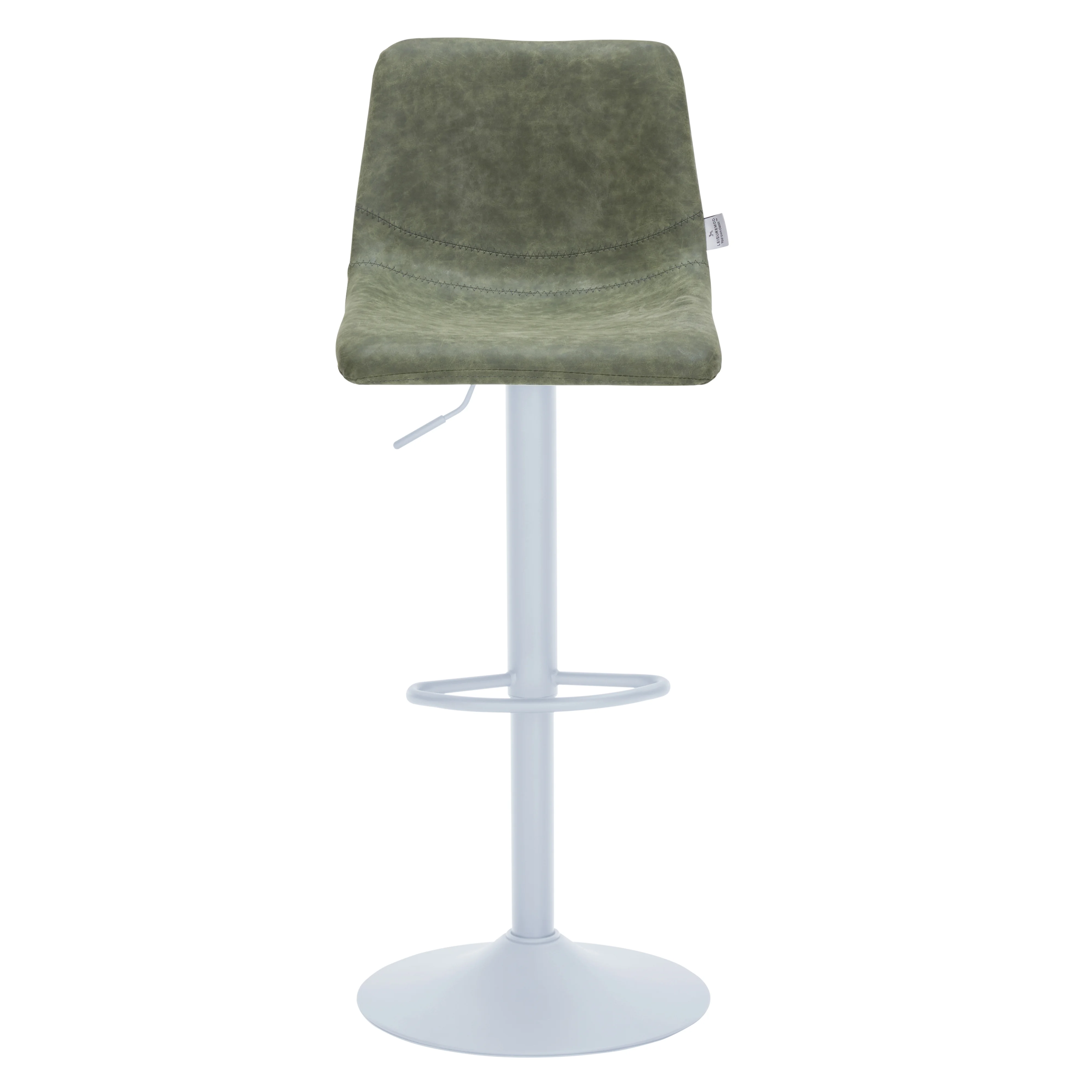 Tilbury - Bar stool - White Base-Olive Green Set of 2