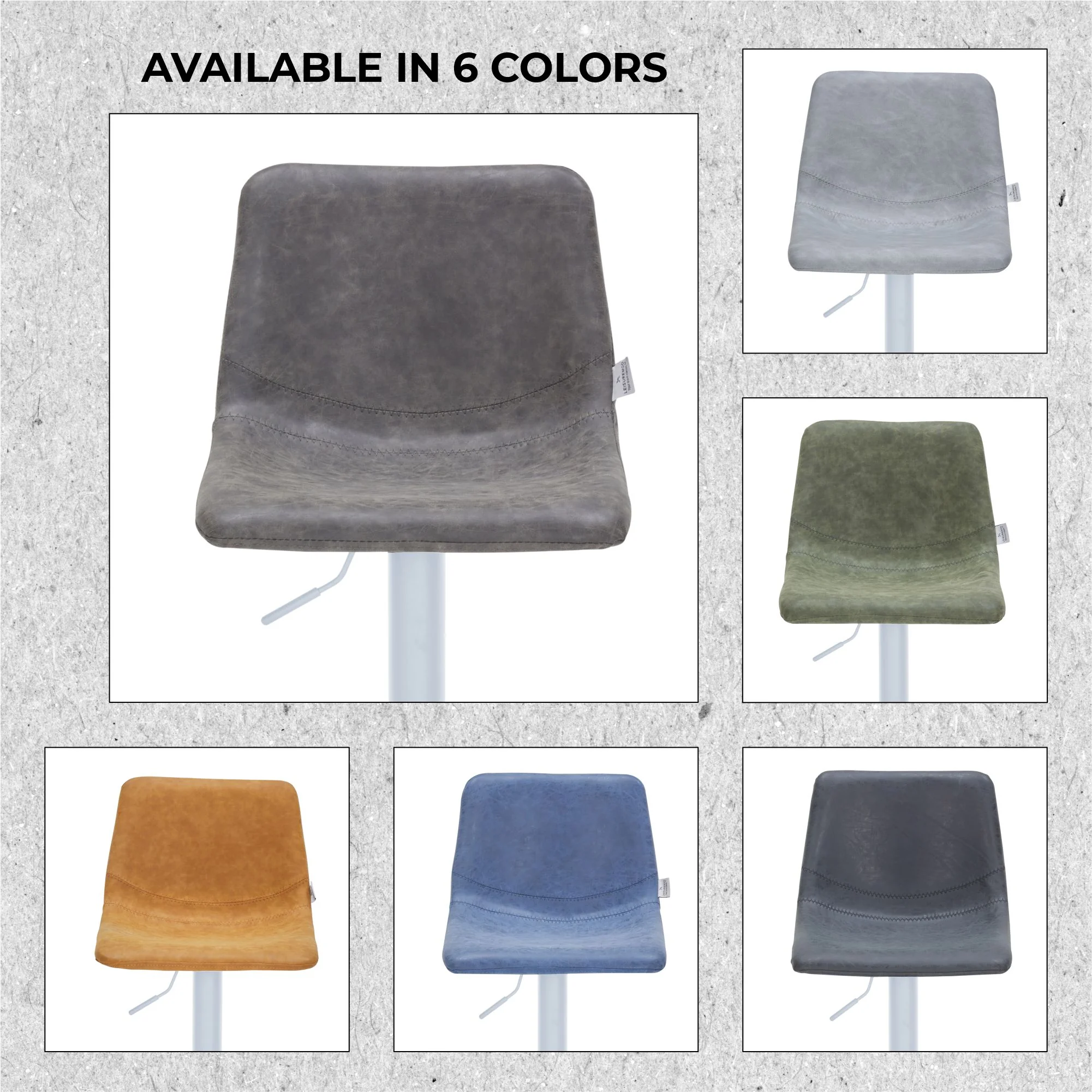 Tilbury - Bar stool - White base- Grey