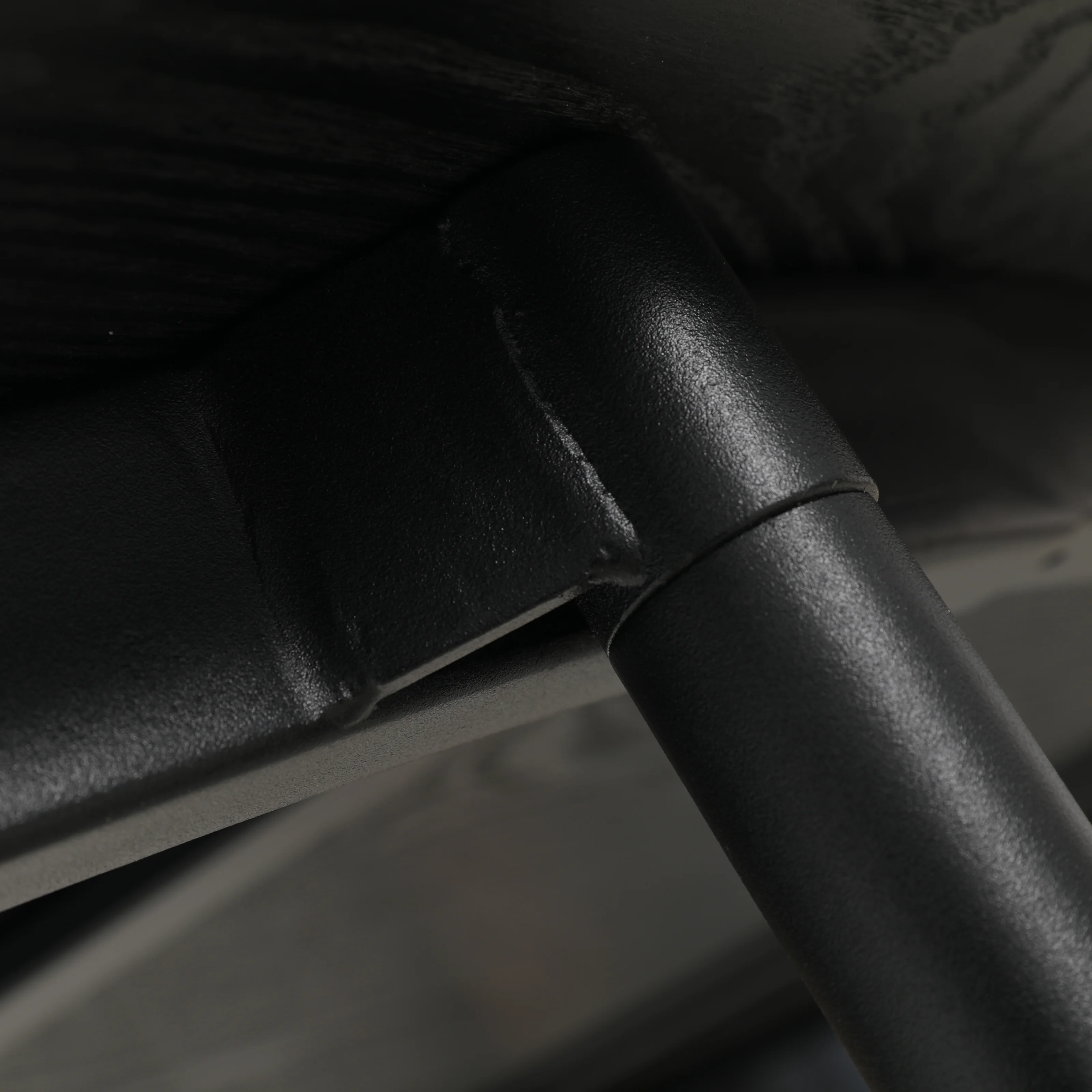 Tule 7-Piece Dining Set in Steel Frame with 6 Upholstered Seat Dining Chairs and 71" Oval Dining Table with MDF Tabletop