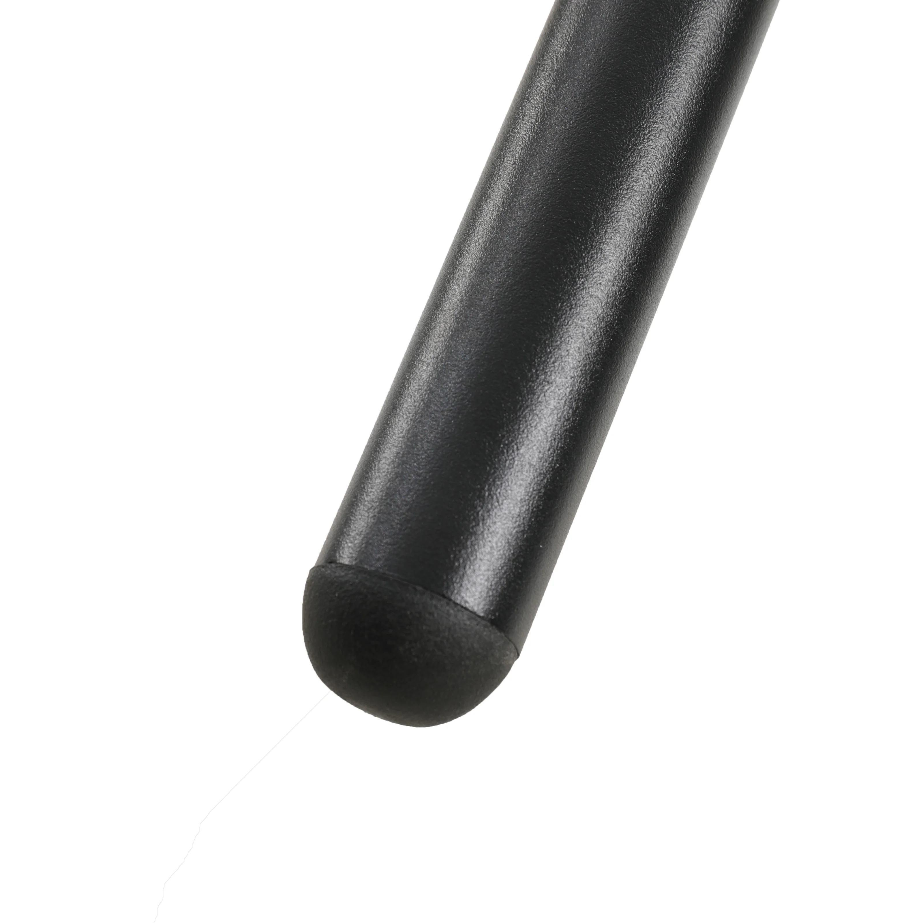 Tule Modern 83" Oval Dining Table with MDF Top and Black Steel Legs in Black