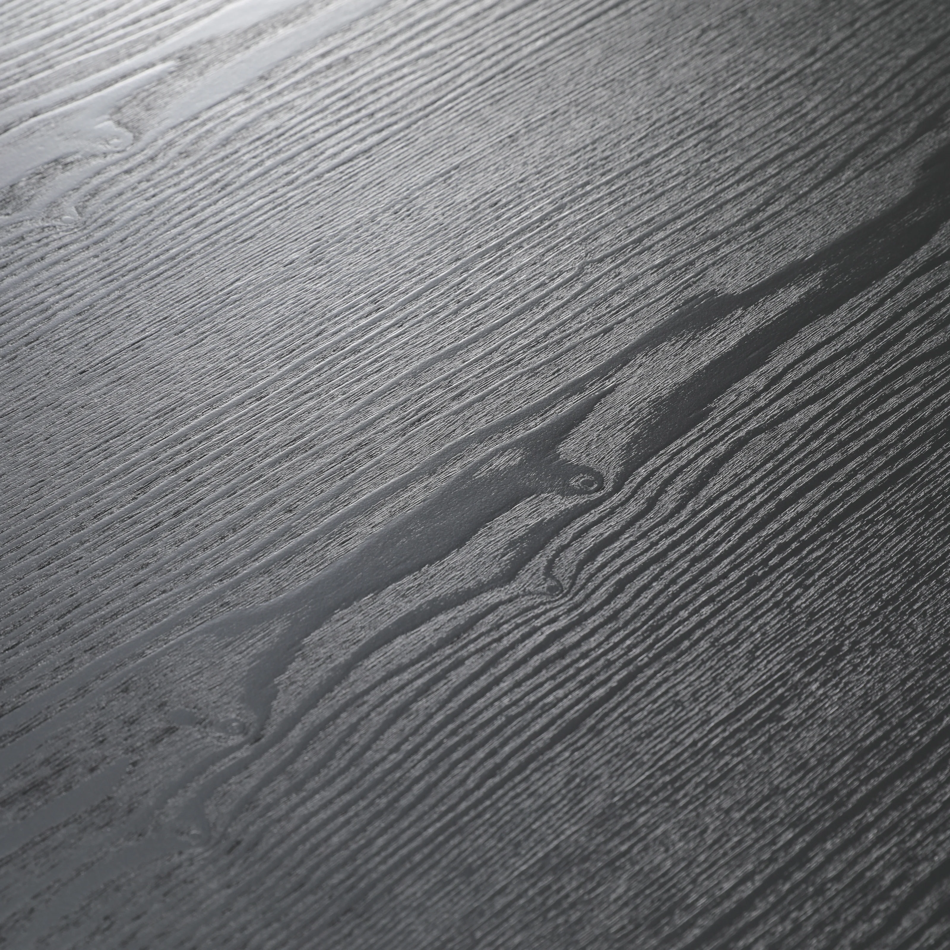 Tule Modern 83" Oval Dining Table with MDF Top and Black Steel Legs in Black