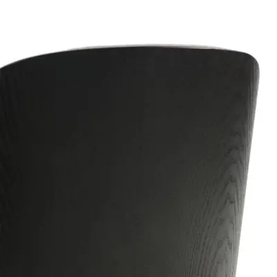 Tule Mid-Century Modern Dining Side Chair with Suede Seat and White Powder-Coated Steel Frame, Set of 4