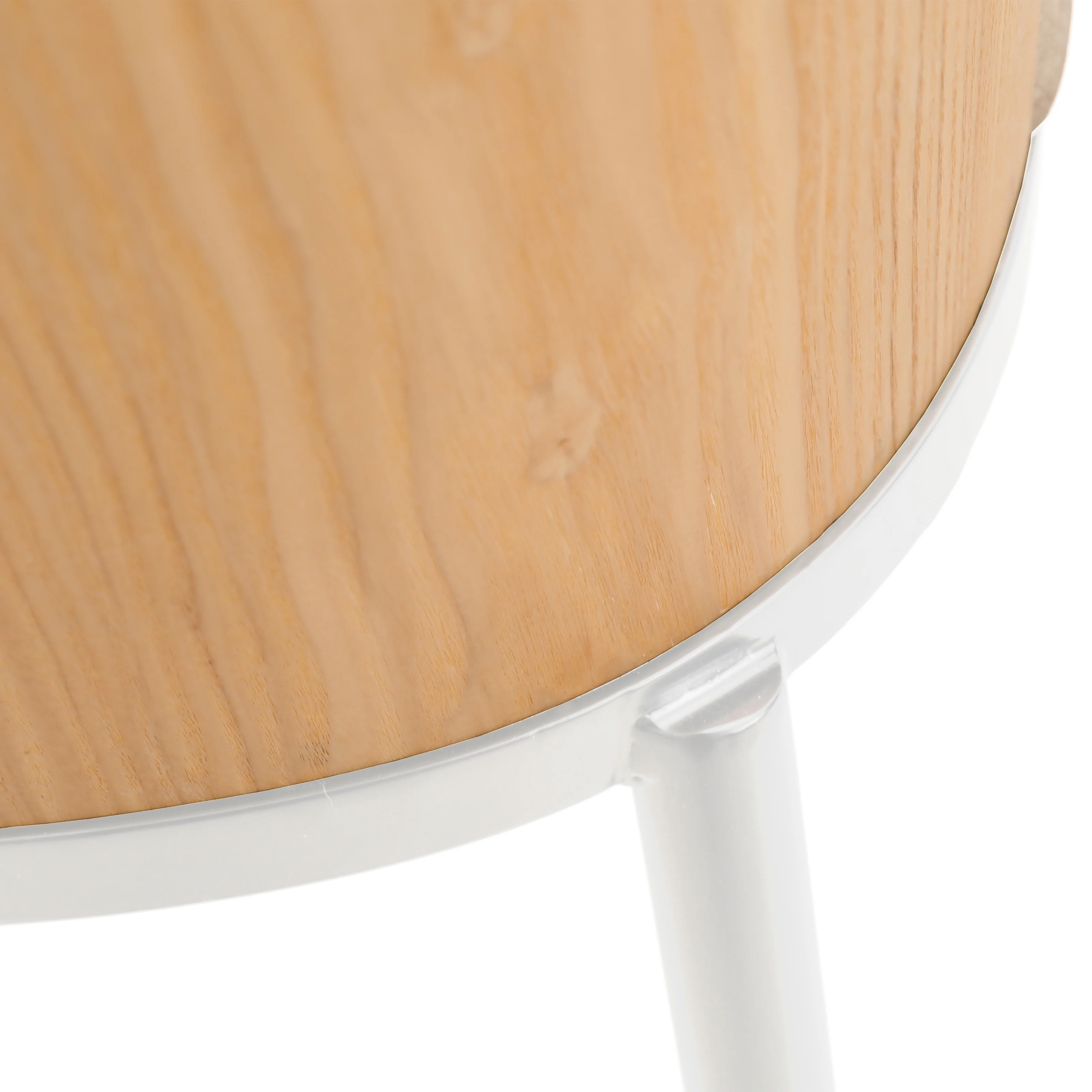 Tule Mid-Century Modern Dining Side Chair with Velvet Seat and White Powder-Coated Steel Frame