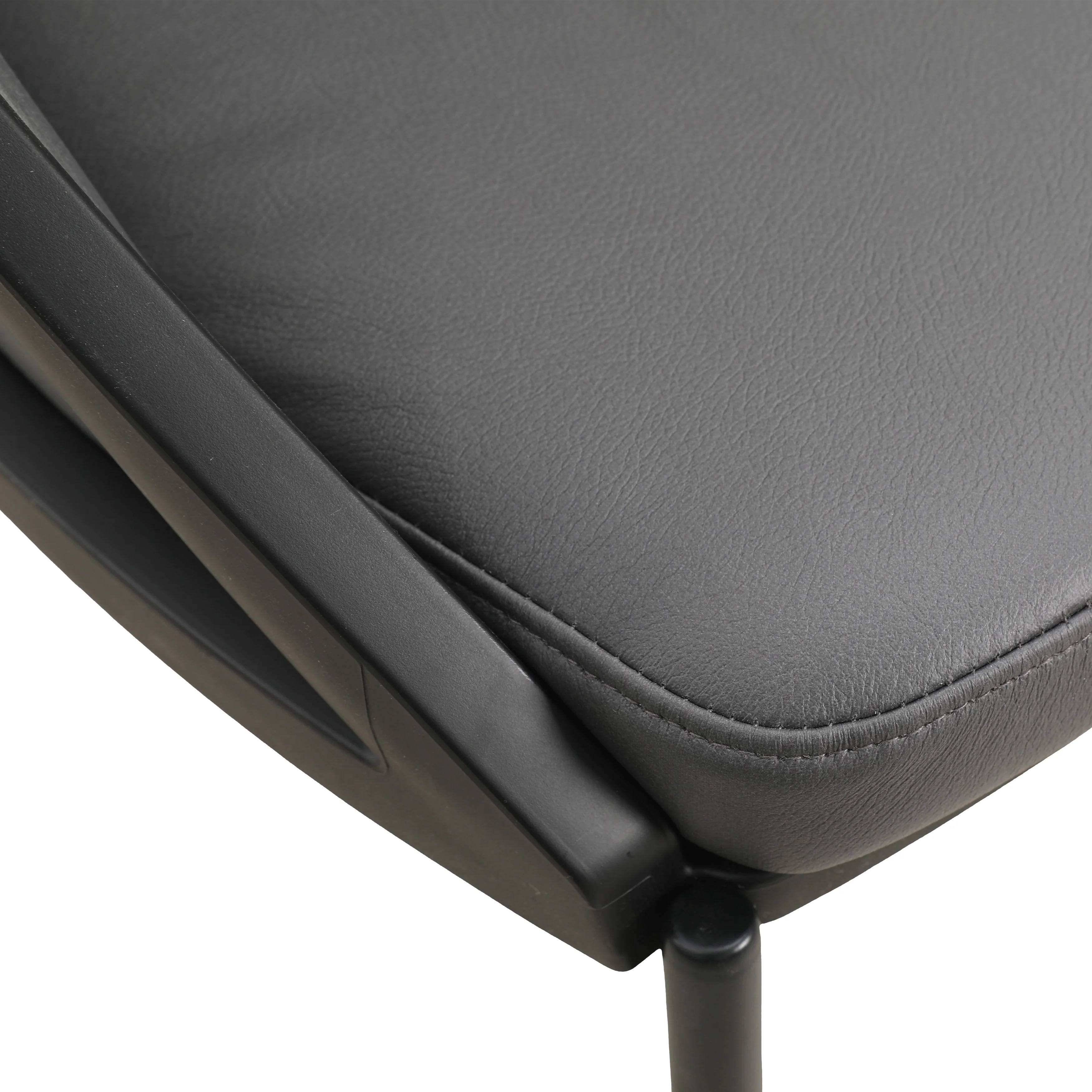 Urbane Collection Modern Dining Chair in Charcoal