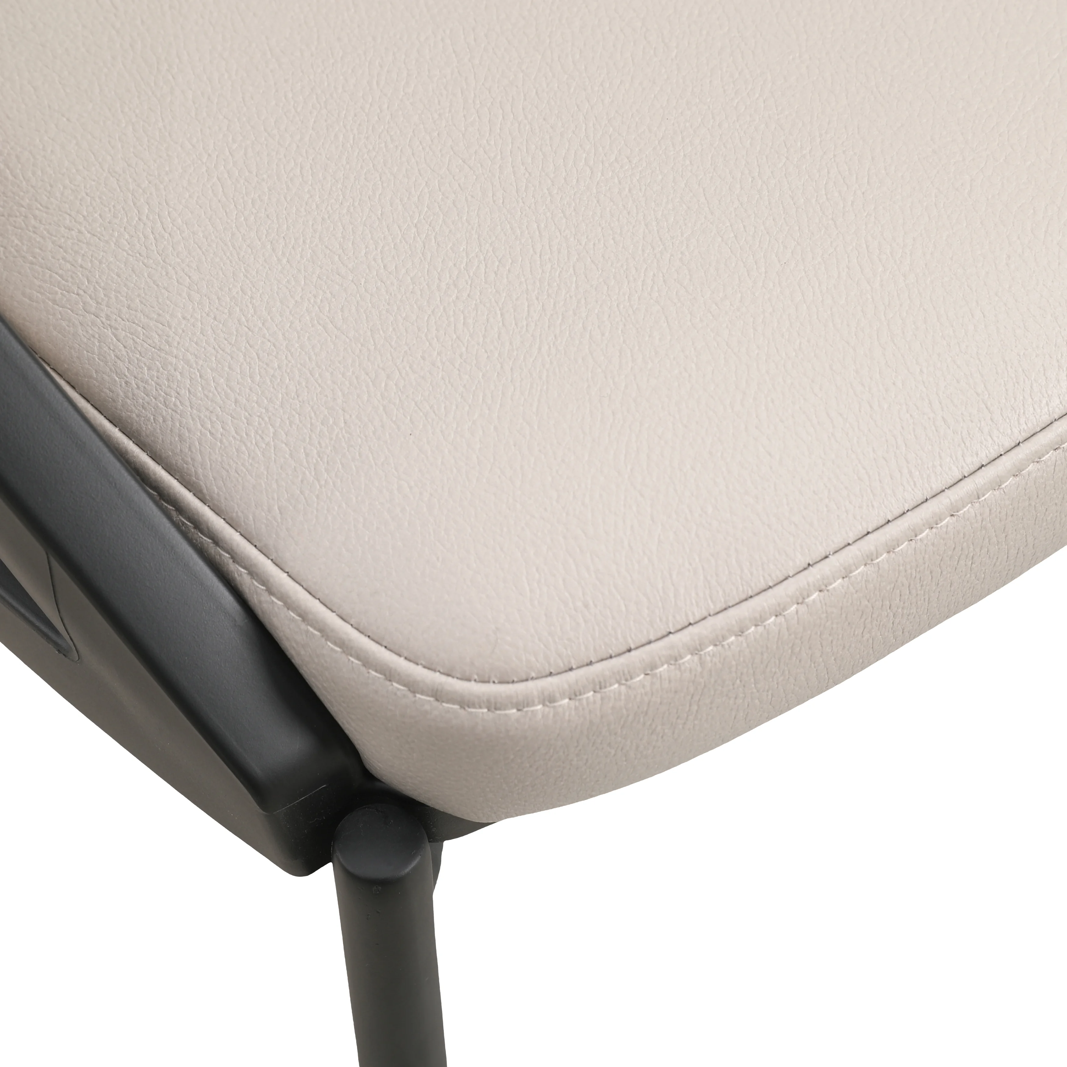 Urbane Collection Modern Dining Chair in Light Grey - Set of 2