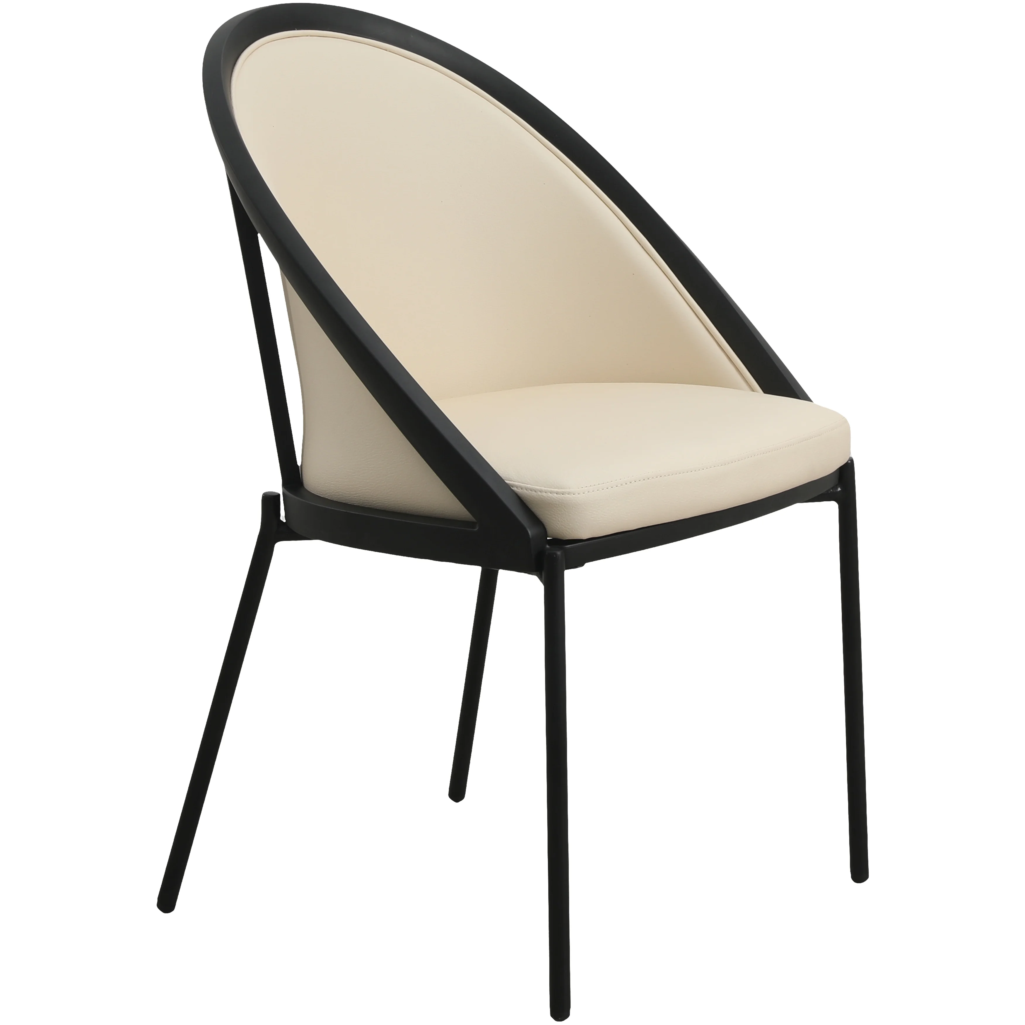 Urbane Collection Modern Dining Chair in Toupe