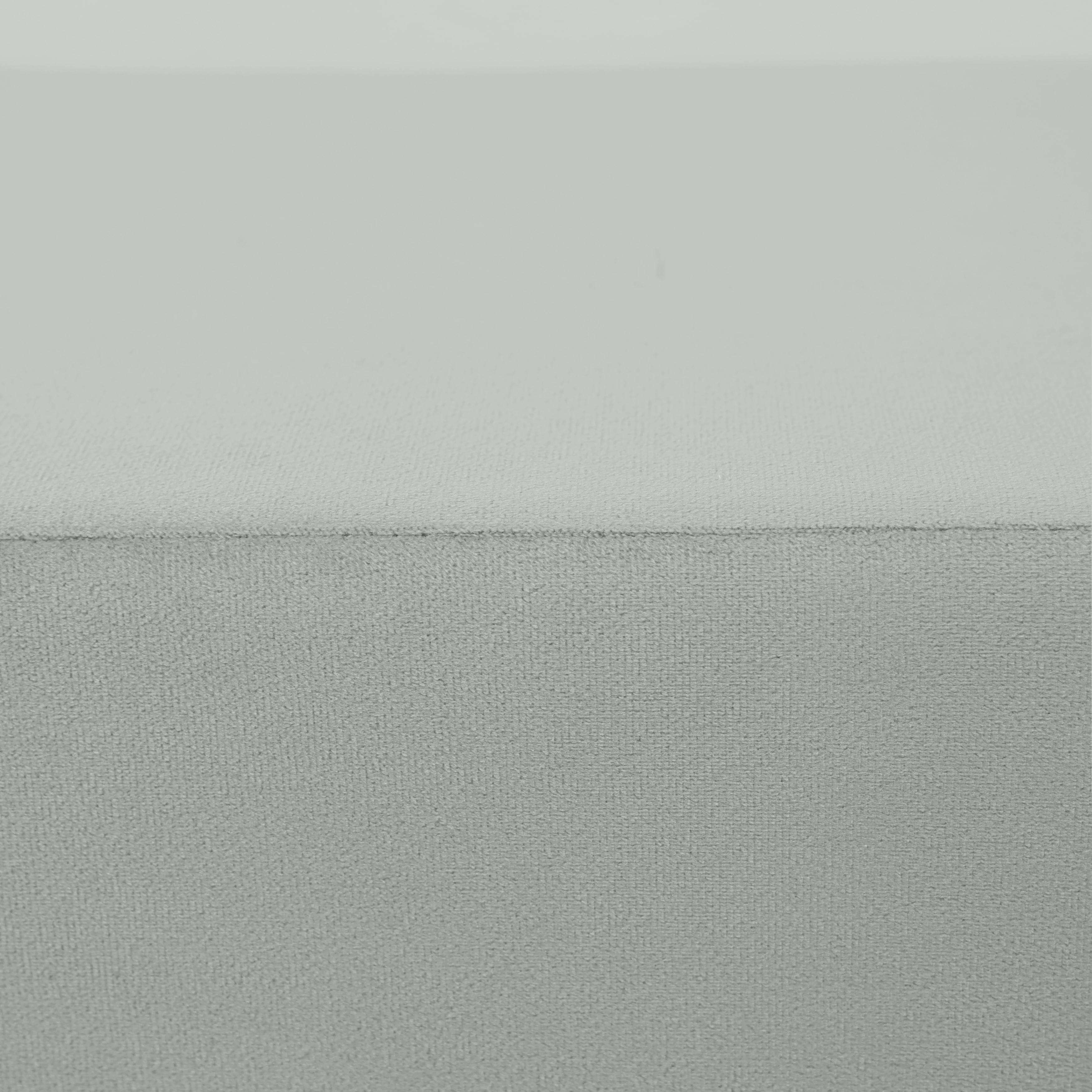 Vint 26” Bench Upholstered in Velvet Boucle with Curved Waterfall Design Padded Foam Seat for Living Room