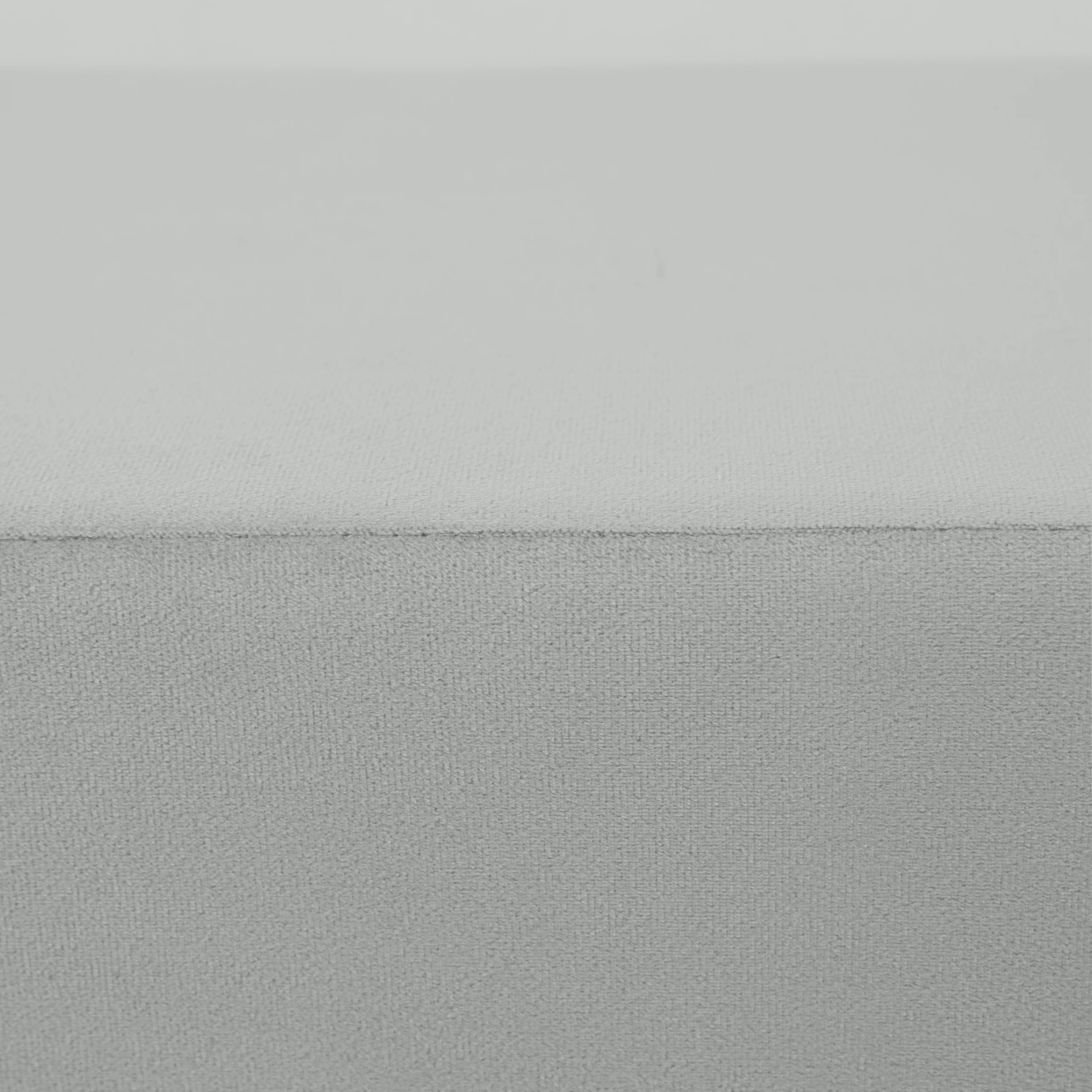 Vint Collection Modern 63" Bench In Light Grey Velvet