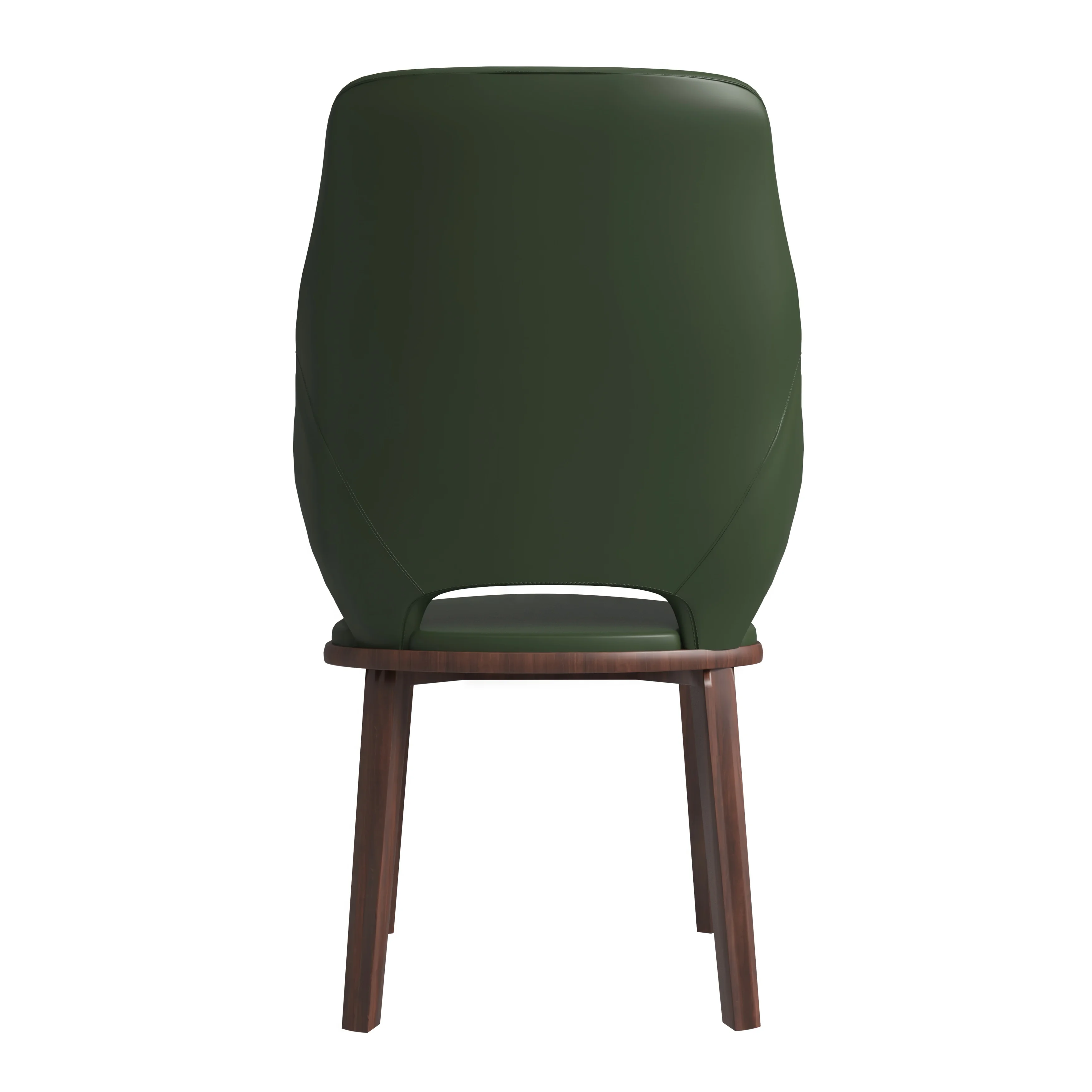 Vivara Collection Modern Dining Chair in Dark Green Set of 4