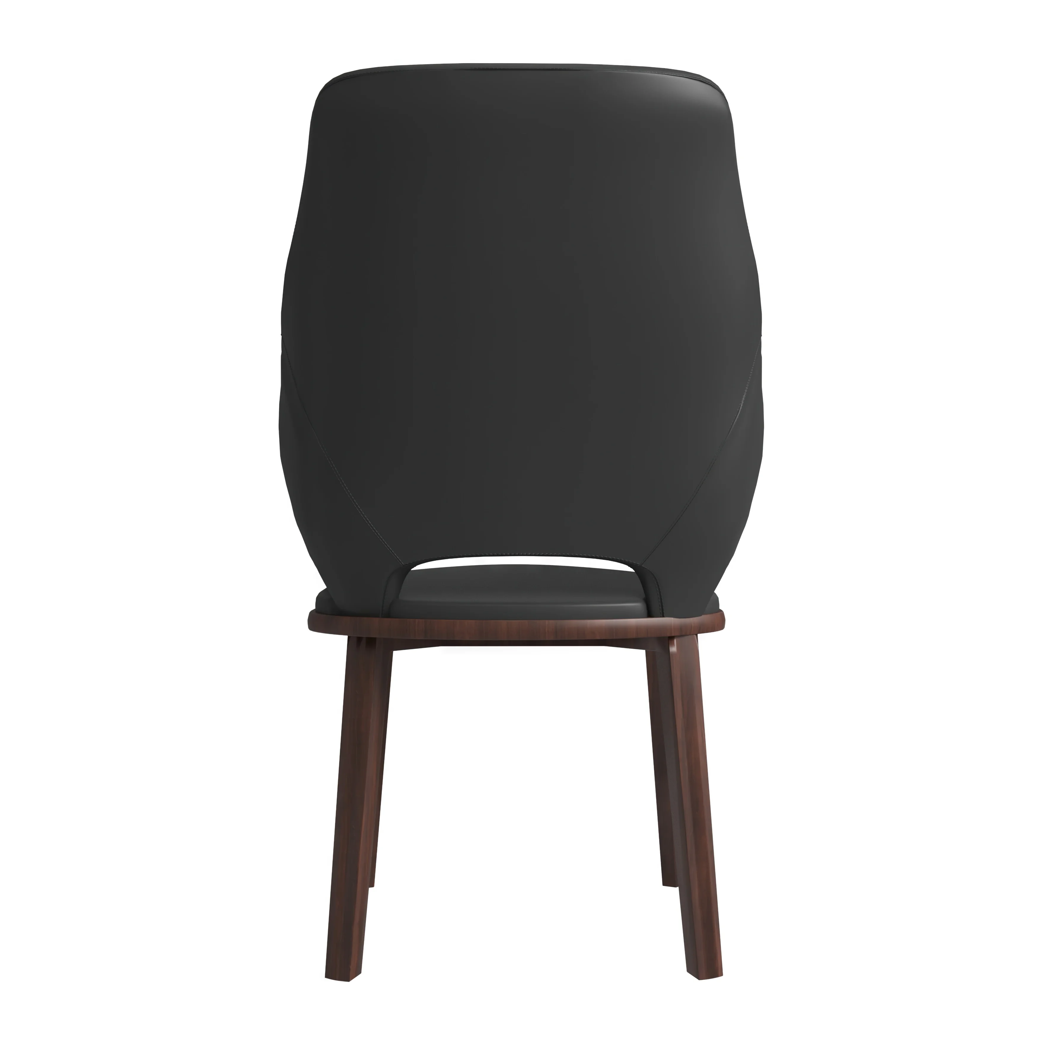 Vivara Collection Modern Dining Chair in Dark Grey Set of 2