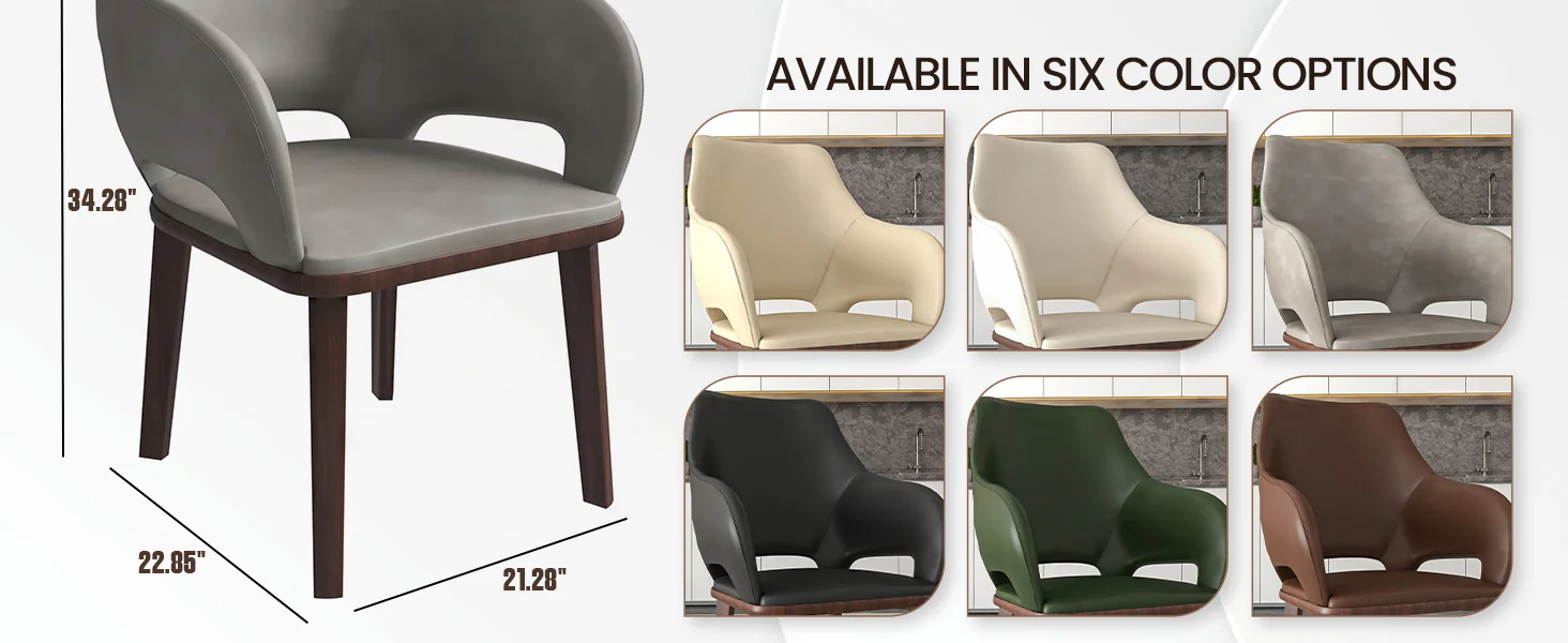 Vivara Collection Modern Dining Chair in Grey