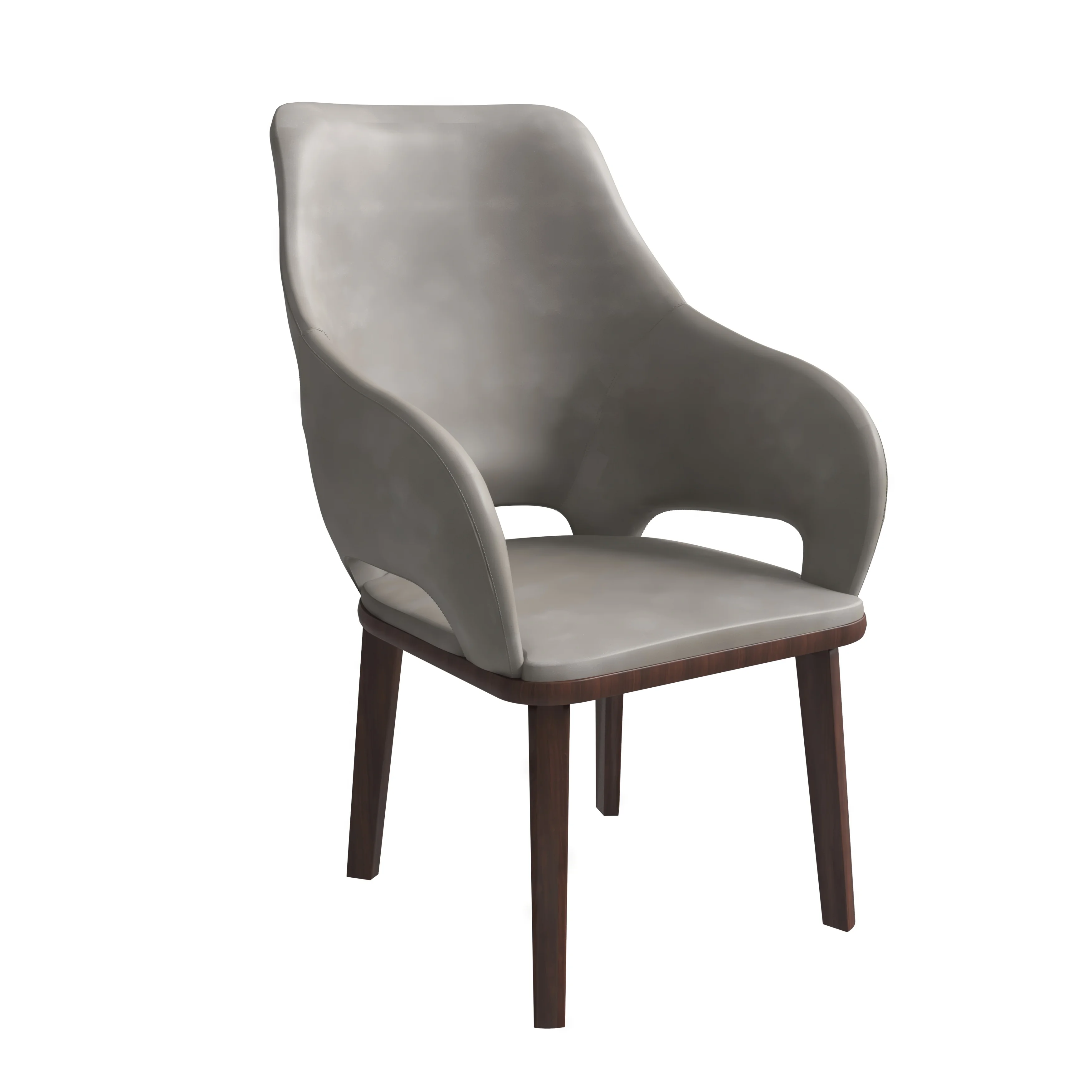 Vivara Collection Modern Dining Chair in Grey Set of 4