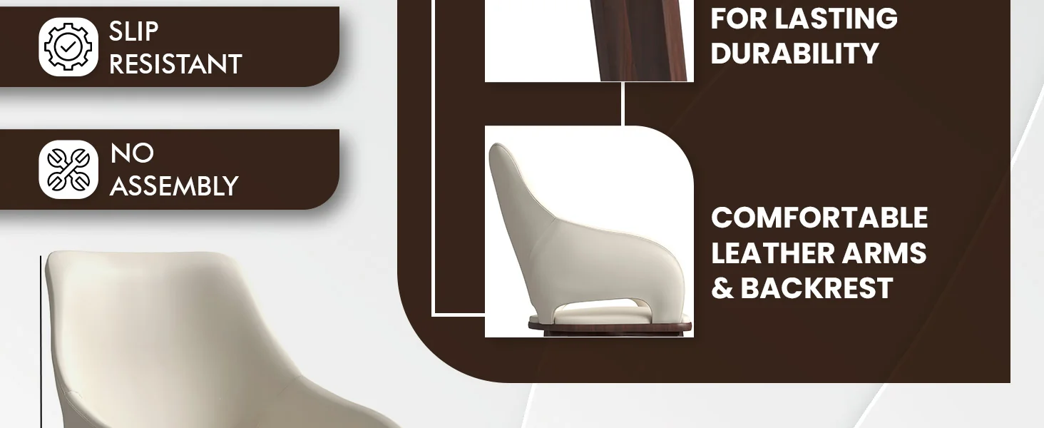 Vivara Collection Modern Dining Chair in Light Taupe Set of 2