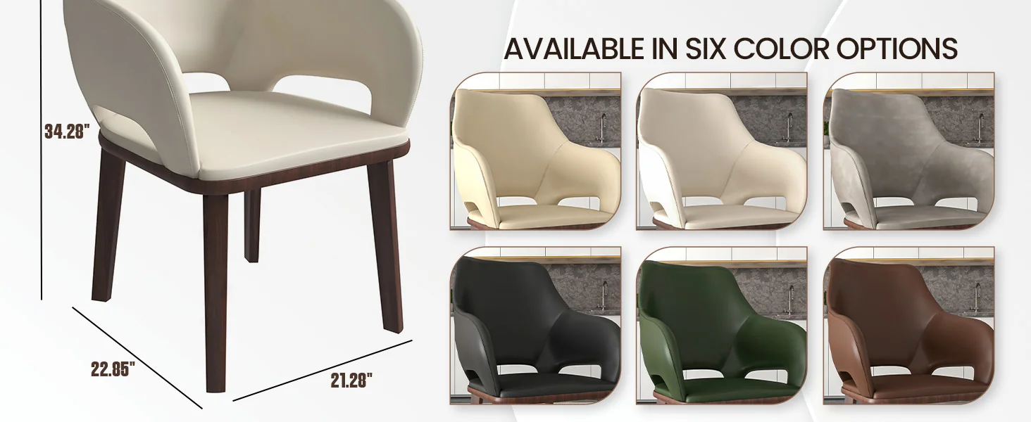 Vivara Collection Modern Dining Chair in Light Taupe Set of 2