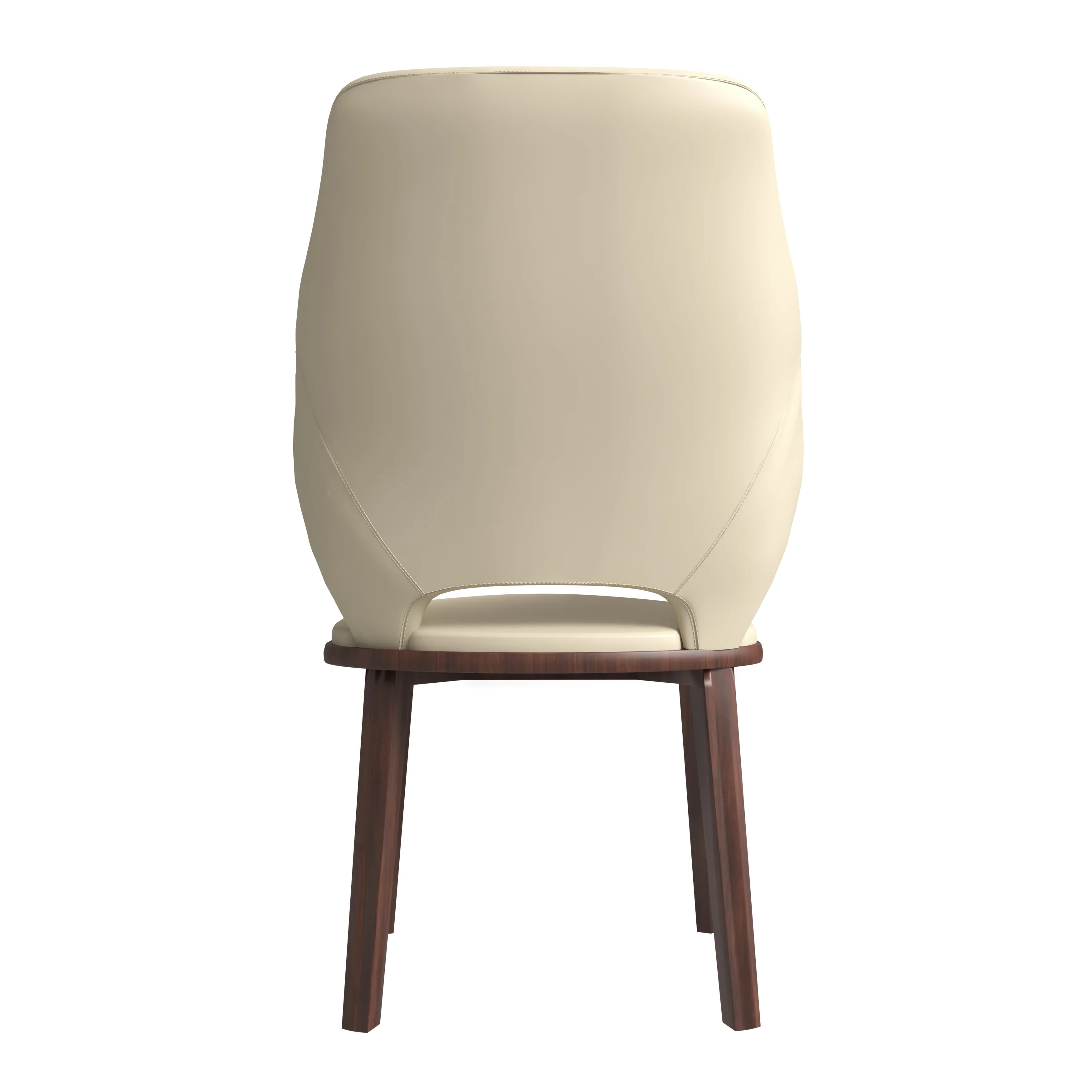 Vivara Collection Modern Dining Chair in Off White Set of 2