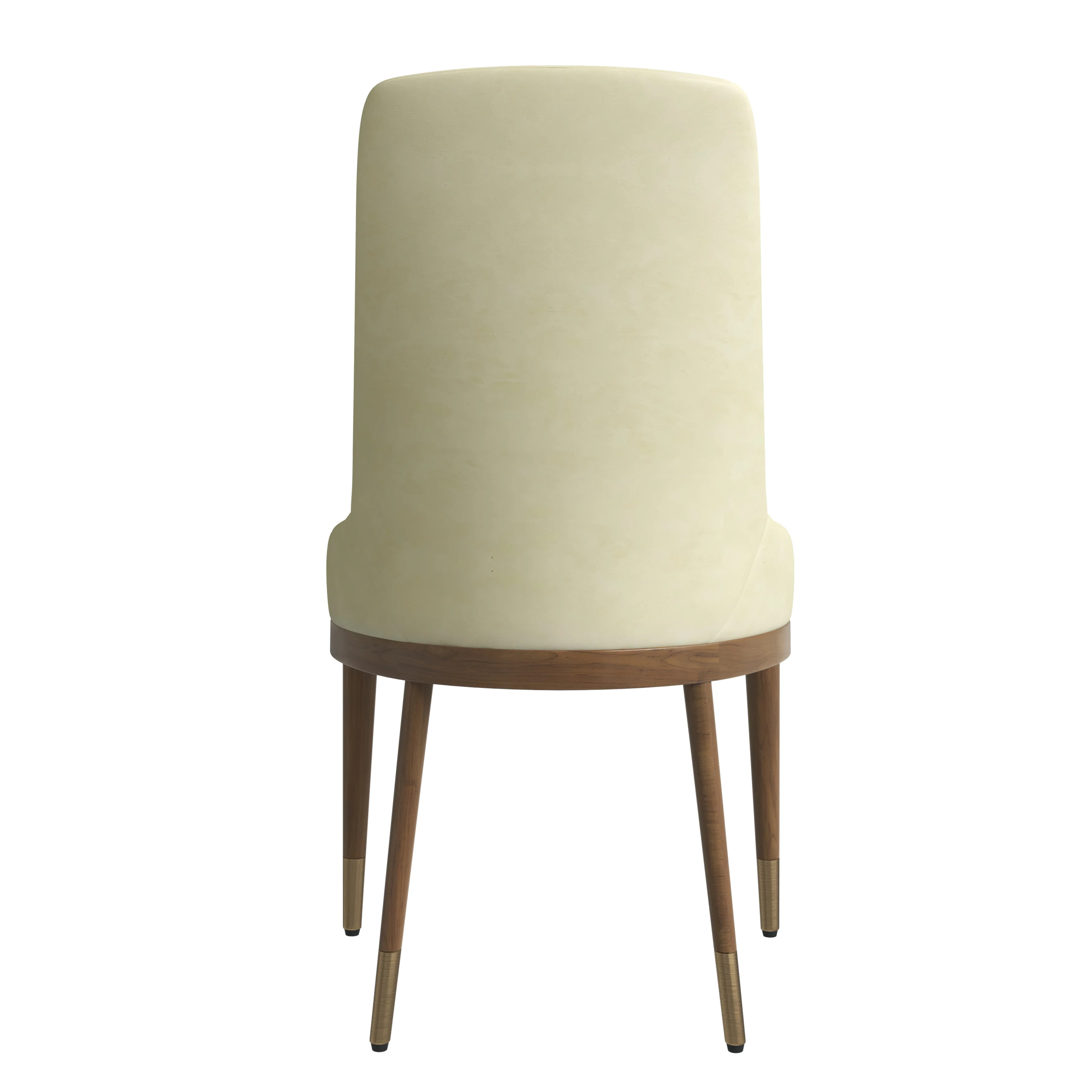Viva Collection Modern Wooden Dining Chair in Cream Set of 2