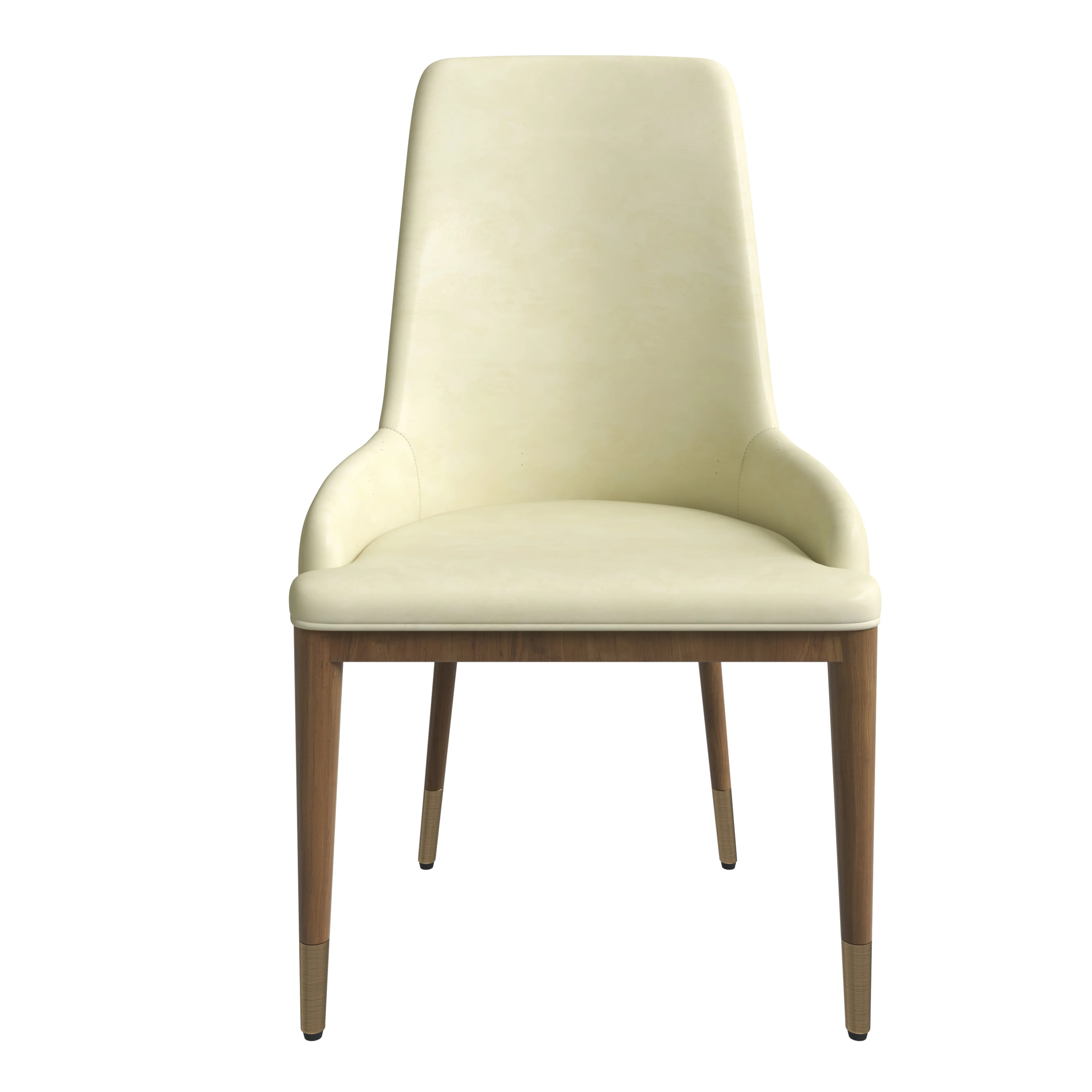 Viva Collection Modern Wooden Dining Chair in Cream Set of 2