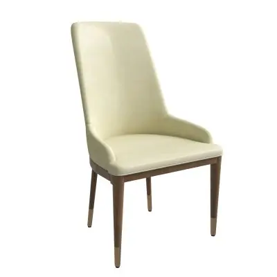 Viva Collection Modern Wooden Dining Chair in Cream Set of 4