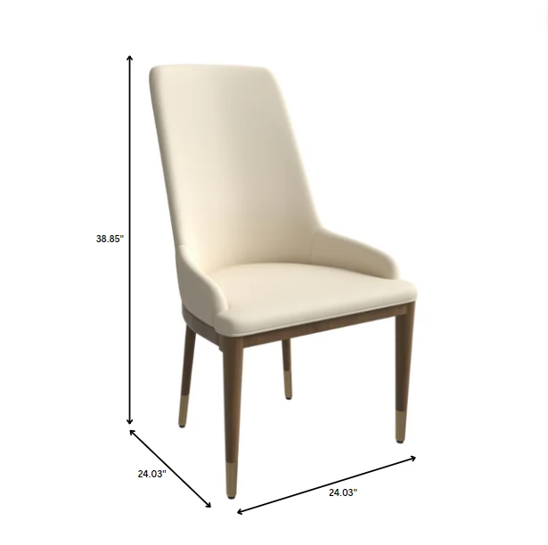 Viva Collection Modern Wooden Dining Chair in Light Toupe