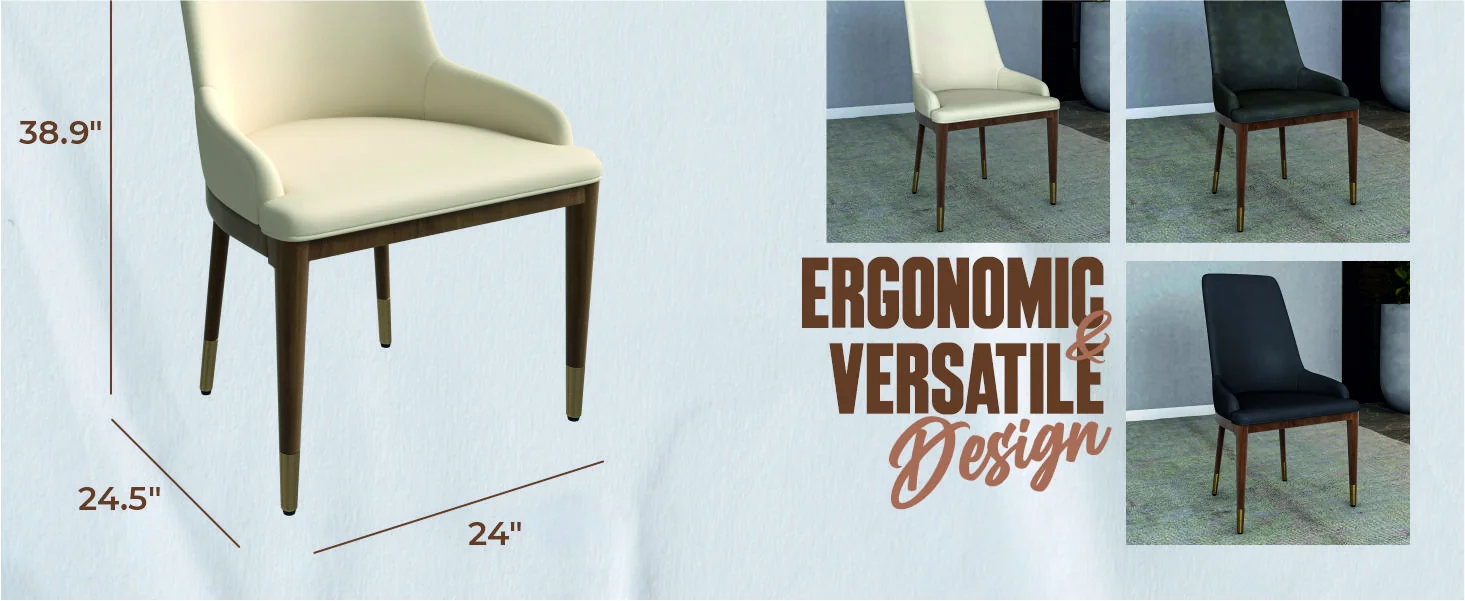 Viva Collection Modern Wooden Dining Chair in Light Toupe