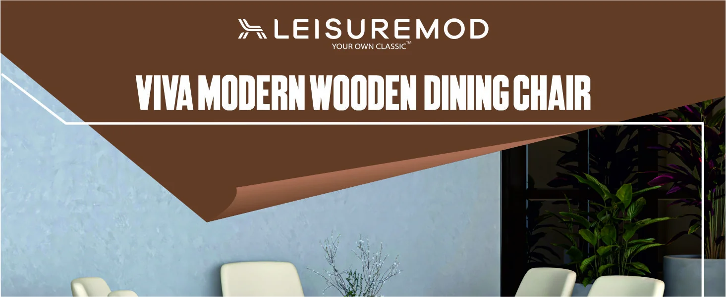 Viva Collection Modern Wooden Dining Chair in Light Toupe