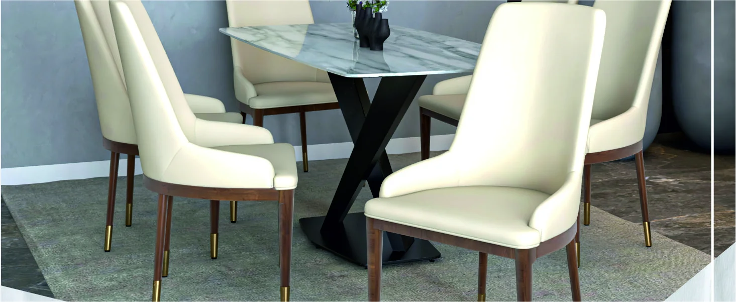 Viva Collection Modern Wooden Dining Chair in Light Toupe Set of 4