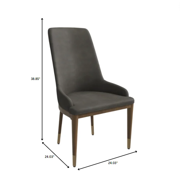 Viva Collection Modern Wooden Dining Chair in Mocha Brown