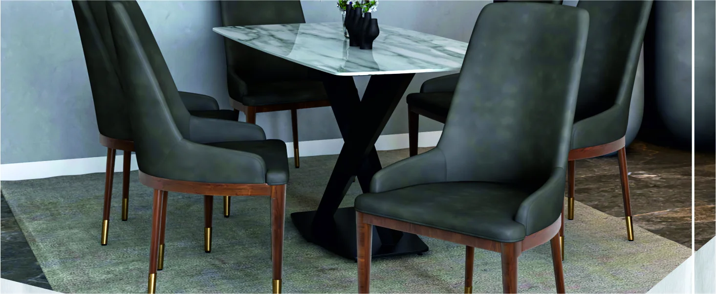 Viva Collection Modern Wooden Dining Chair in Mocha Brown