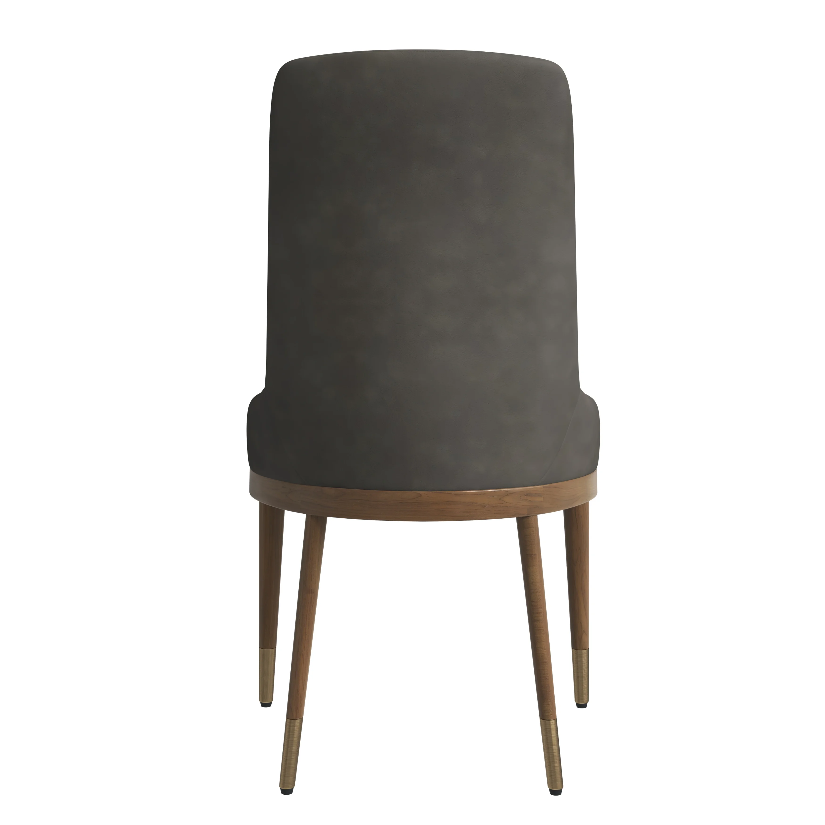Viva Collection Modern Wooden Dining Chair in Mocha Brown Set of 4