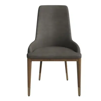 Viva Collection Modern Wooden Dining Chair in Mocha Brown Set of 4