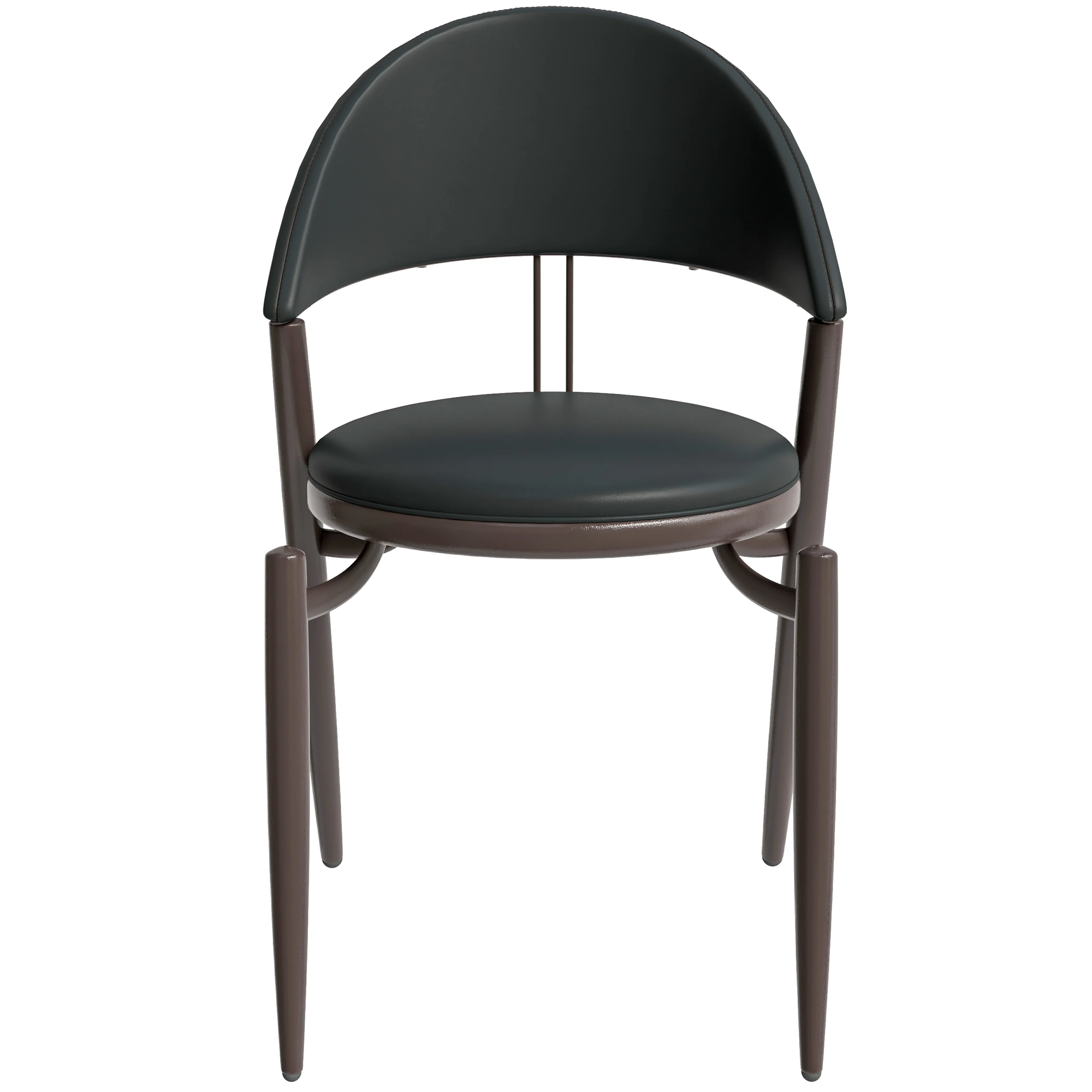 Venice Collection Modern Dining Chair In Black set of 2 in Black