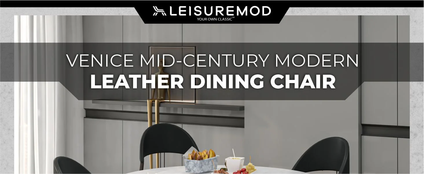 Venice Collection Modern Dining Chair In Black set of 2 in Black