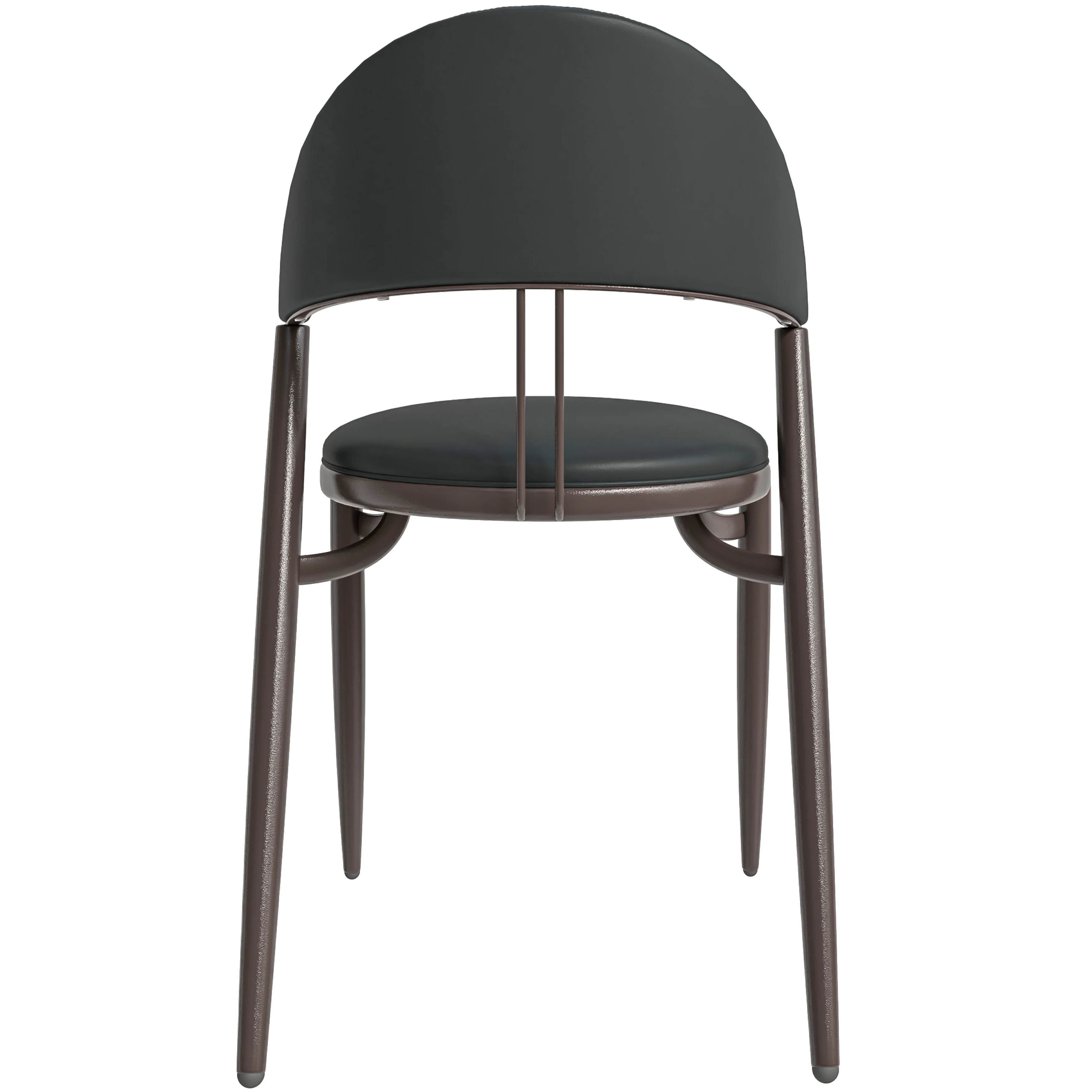 Venice Collection Modern Dining Chair In Black set of 4 in Black