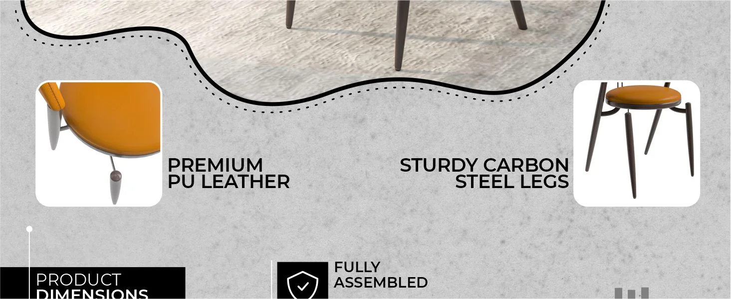 Venice Collection Modern Dining Chair In Black set of 2 in Light Brown